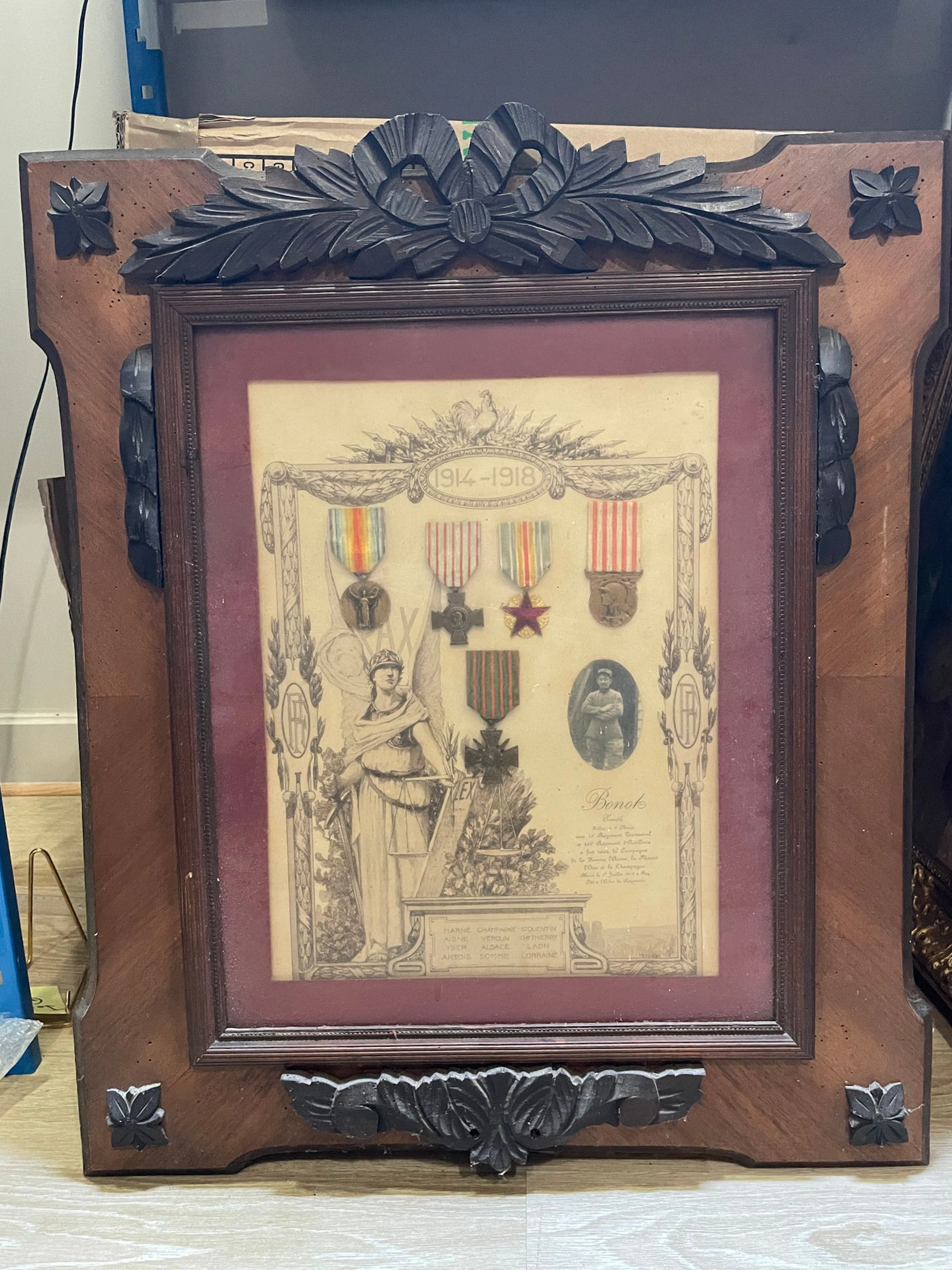 WW1 Ensemble de cinq médailles militaires... - Lot 58 - Rossini