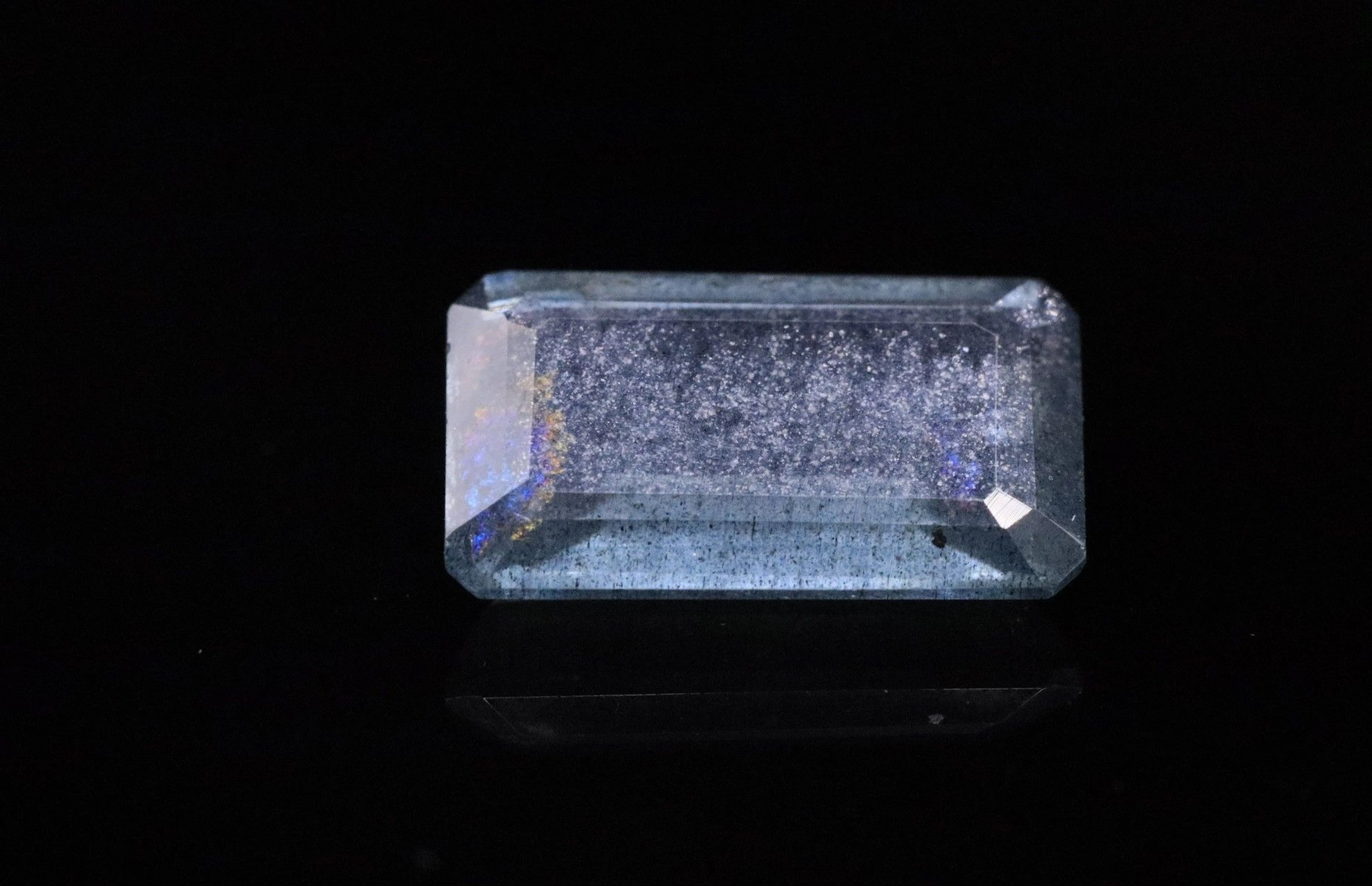Importante aigue-marine rectangulaire à pans... - Lot 9 - Rossini