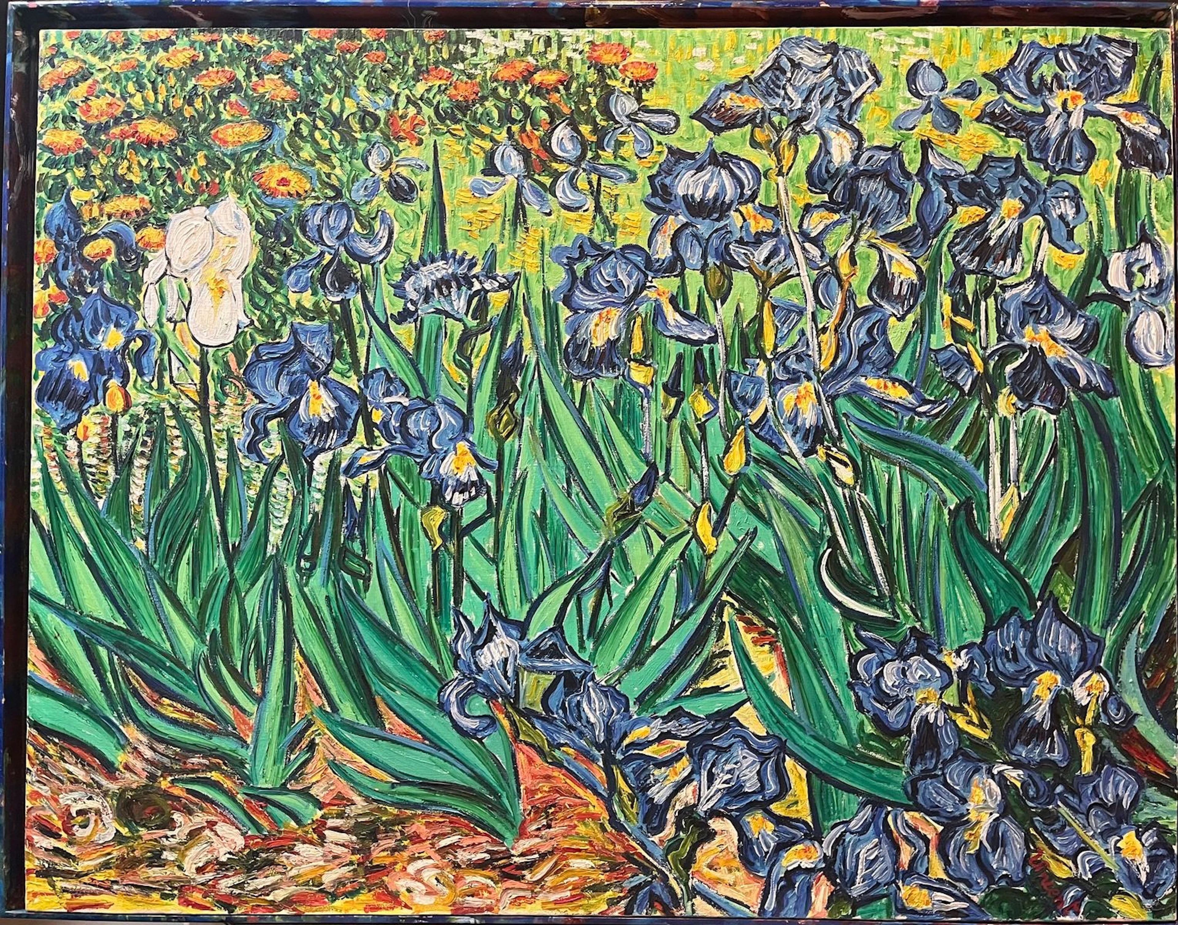 VAN GOGH (1853 - 1890), d'après Les Iris Huile... - Lot 11 - Rossini