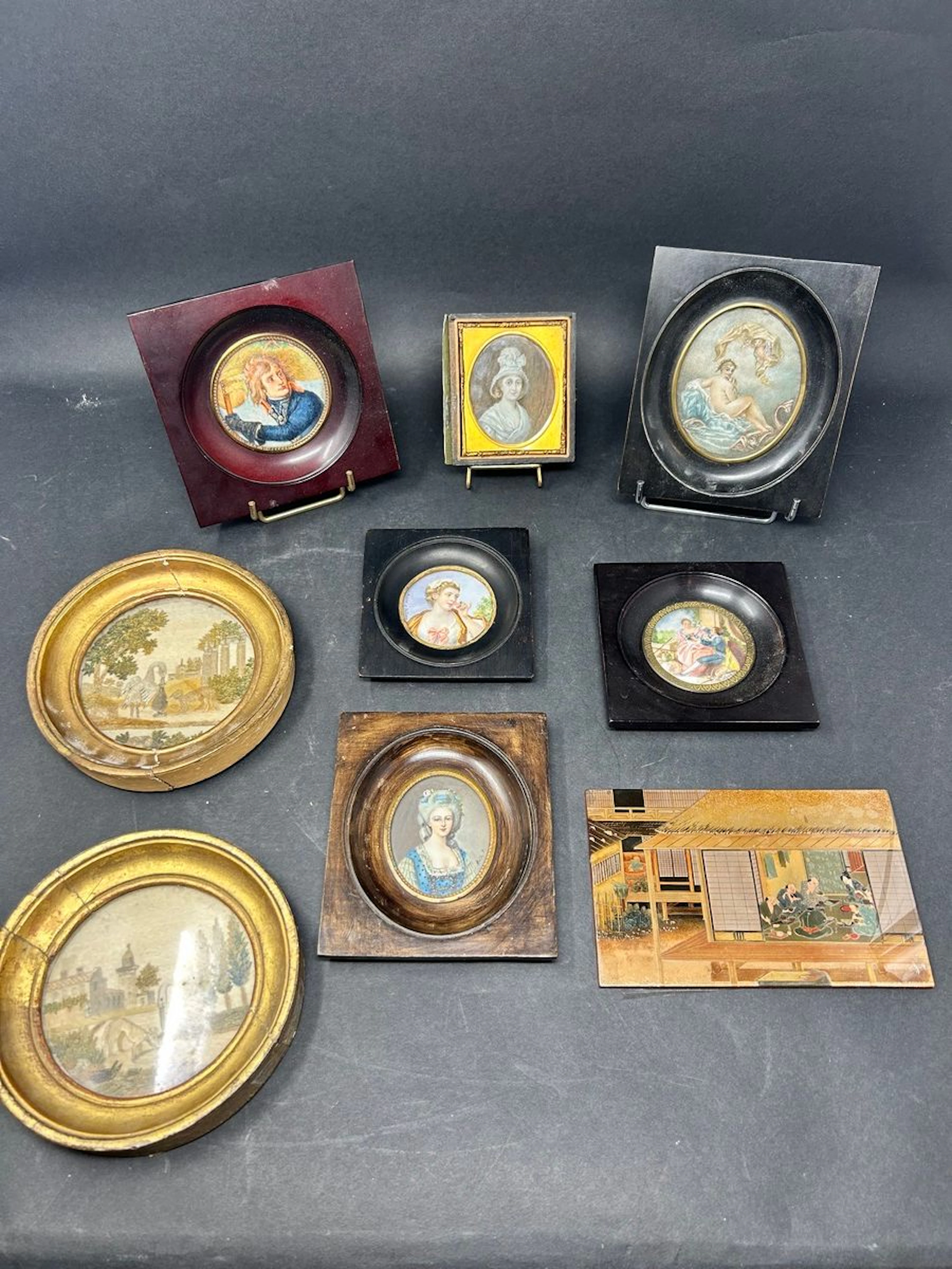 Lot de six miniatures : - d'après HOLBEIN,... - Lot 260 - Rossini