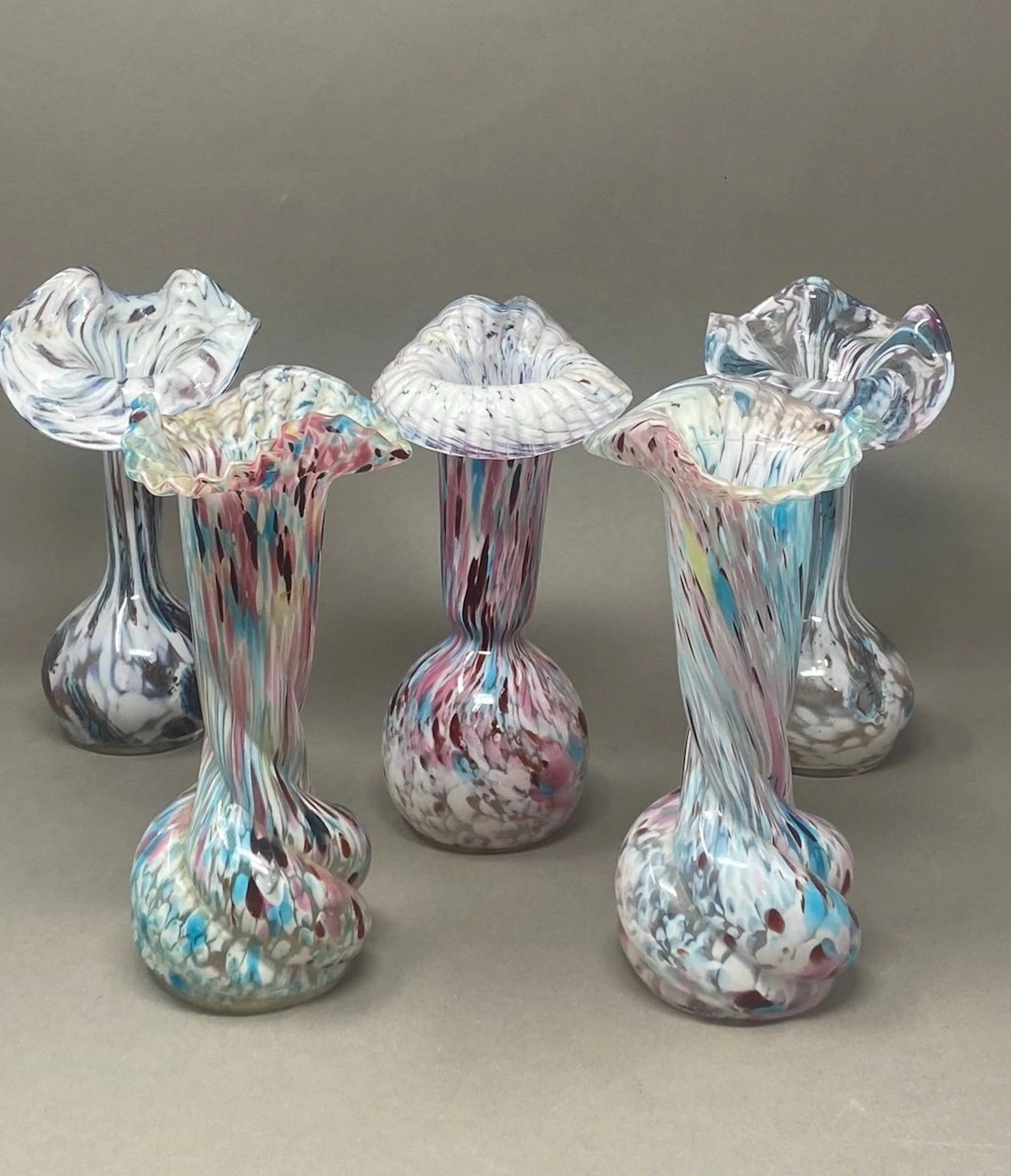 CLICHY & LEGRAS Cinq porte-bouquets boule... - Lot 483 - Rossini