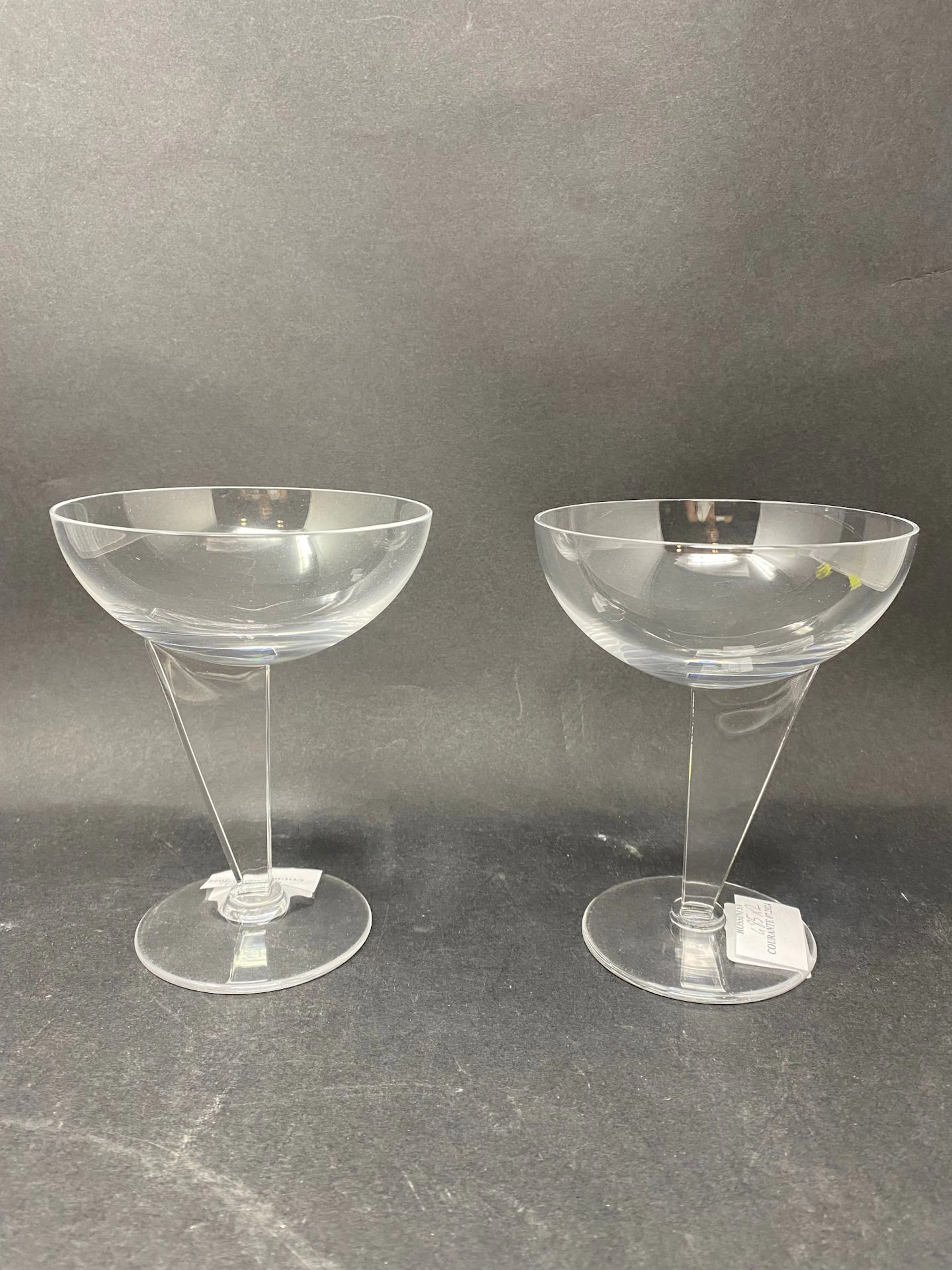 CRISTAL DE SEVRES Deux coupes à champagne... - Lot 485 - Rossini
