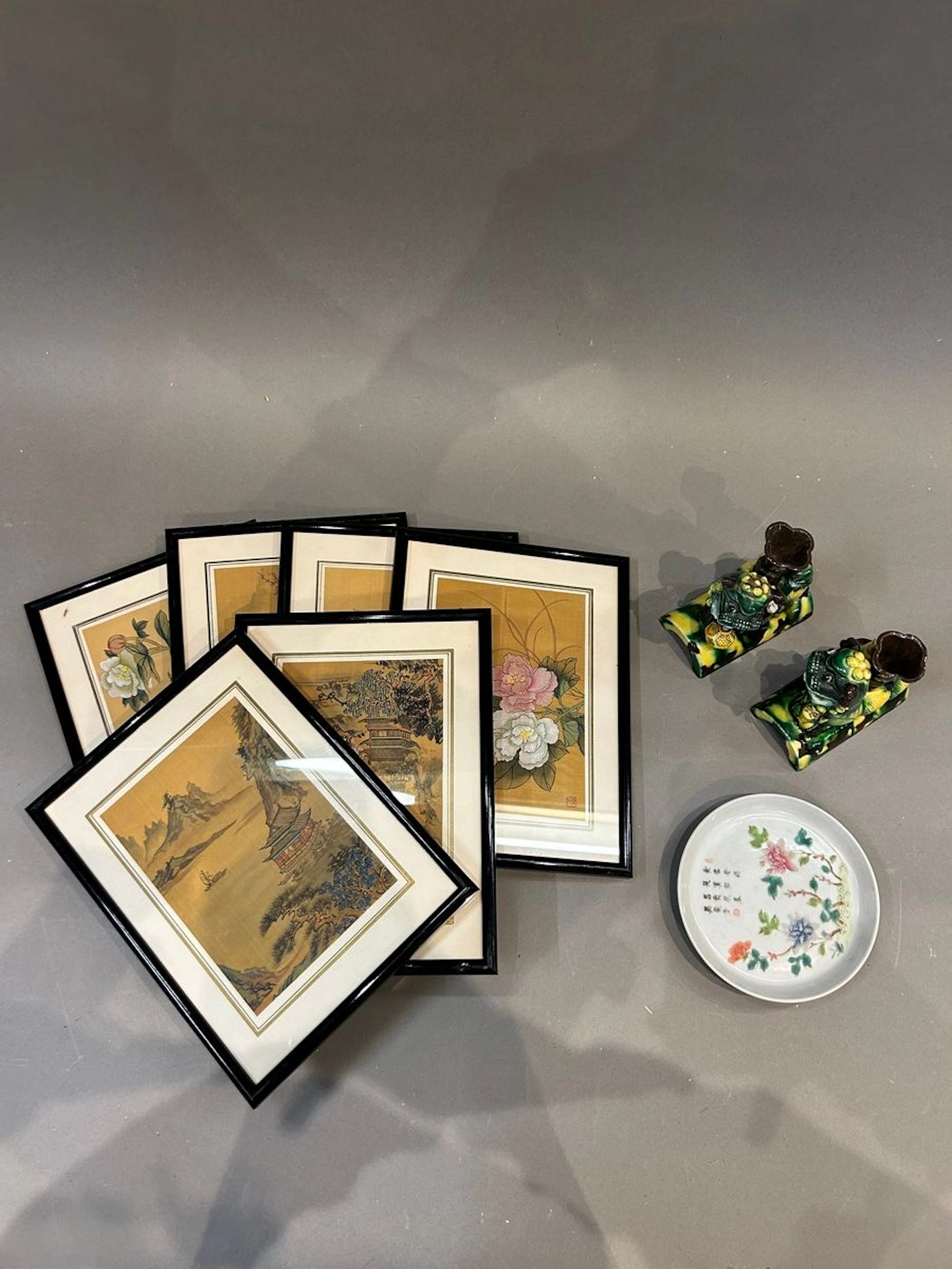 ENSEMBLE CHINE MODERNE 6 peintures sur... - Lot 620 - Rossini