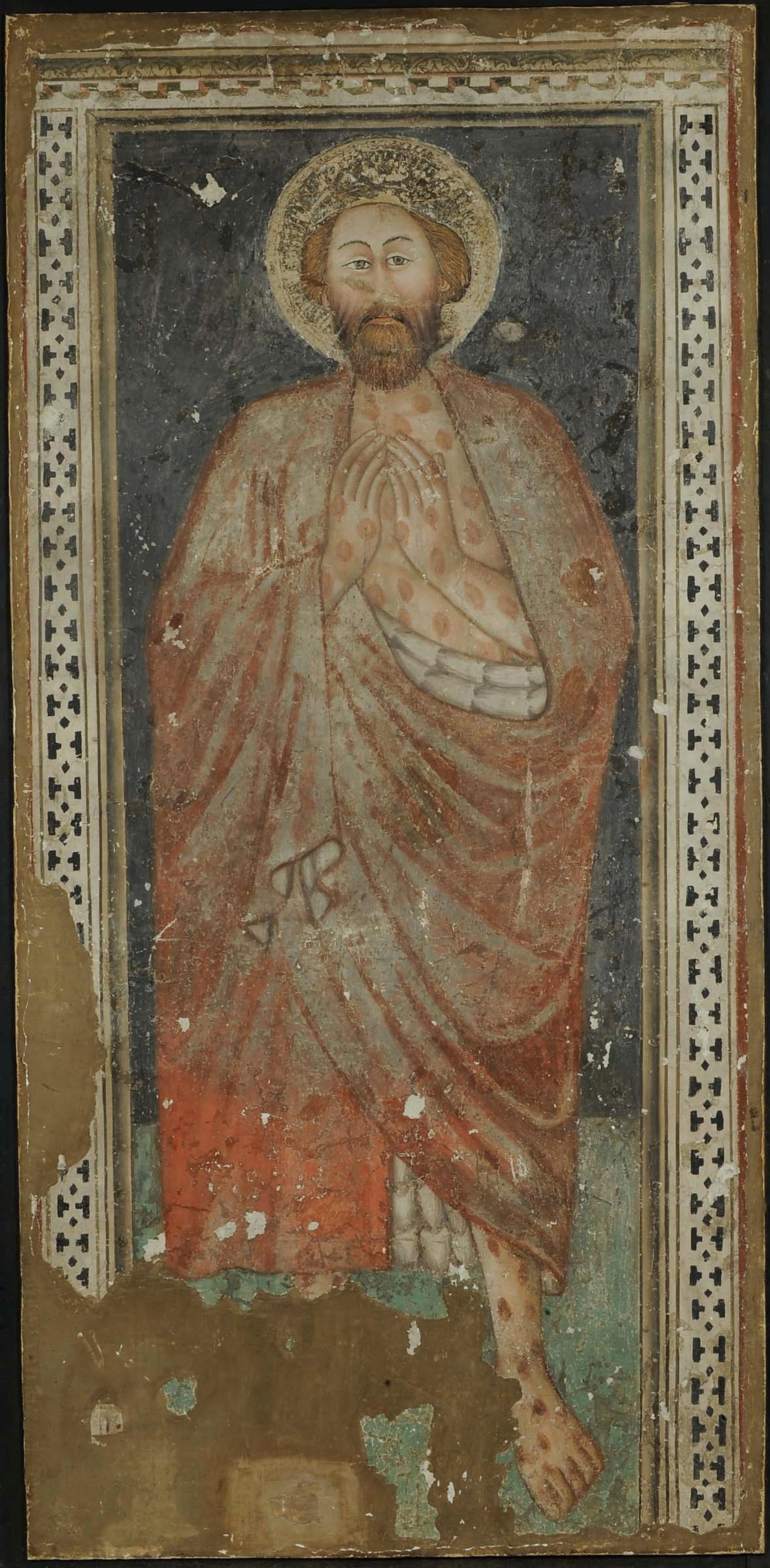 Strappo di Affresco raffigurante Cristo