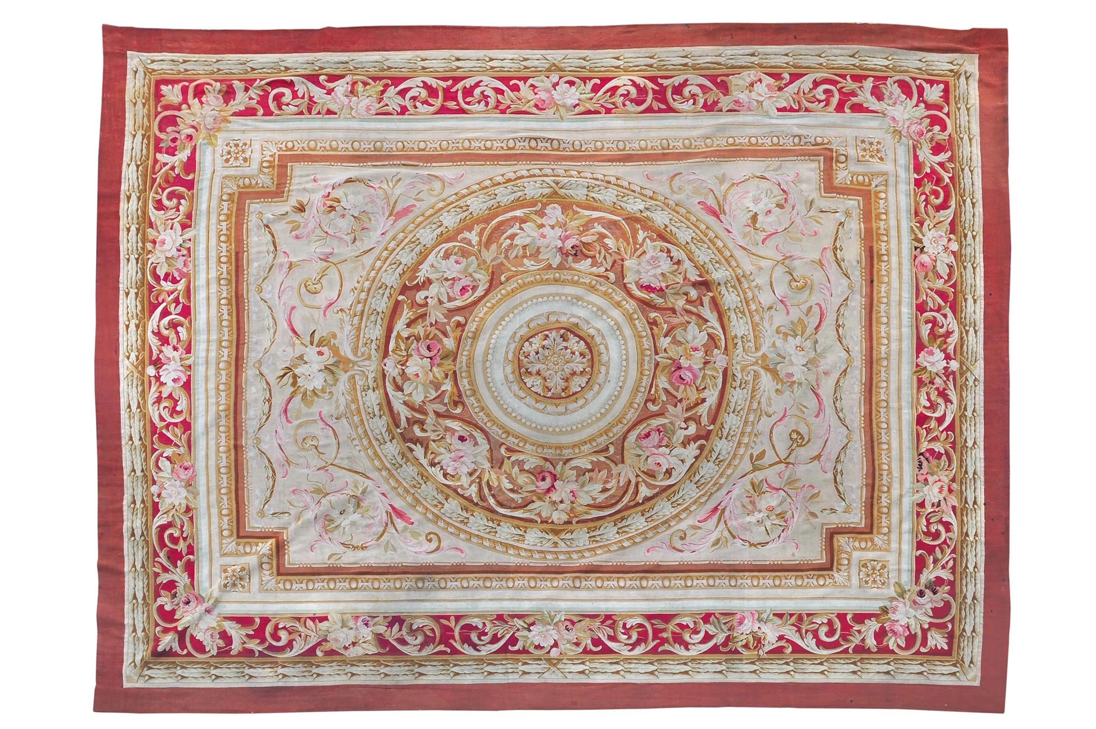 Tappeto Aubusson, Francia XIX secolo