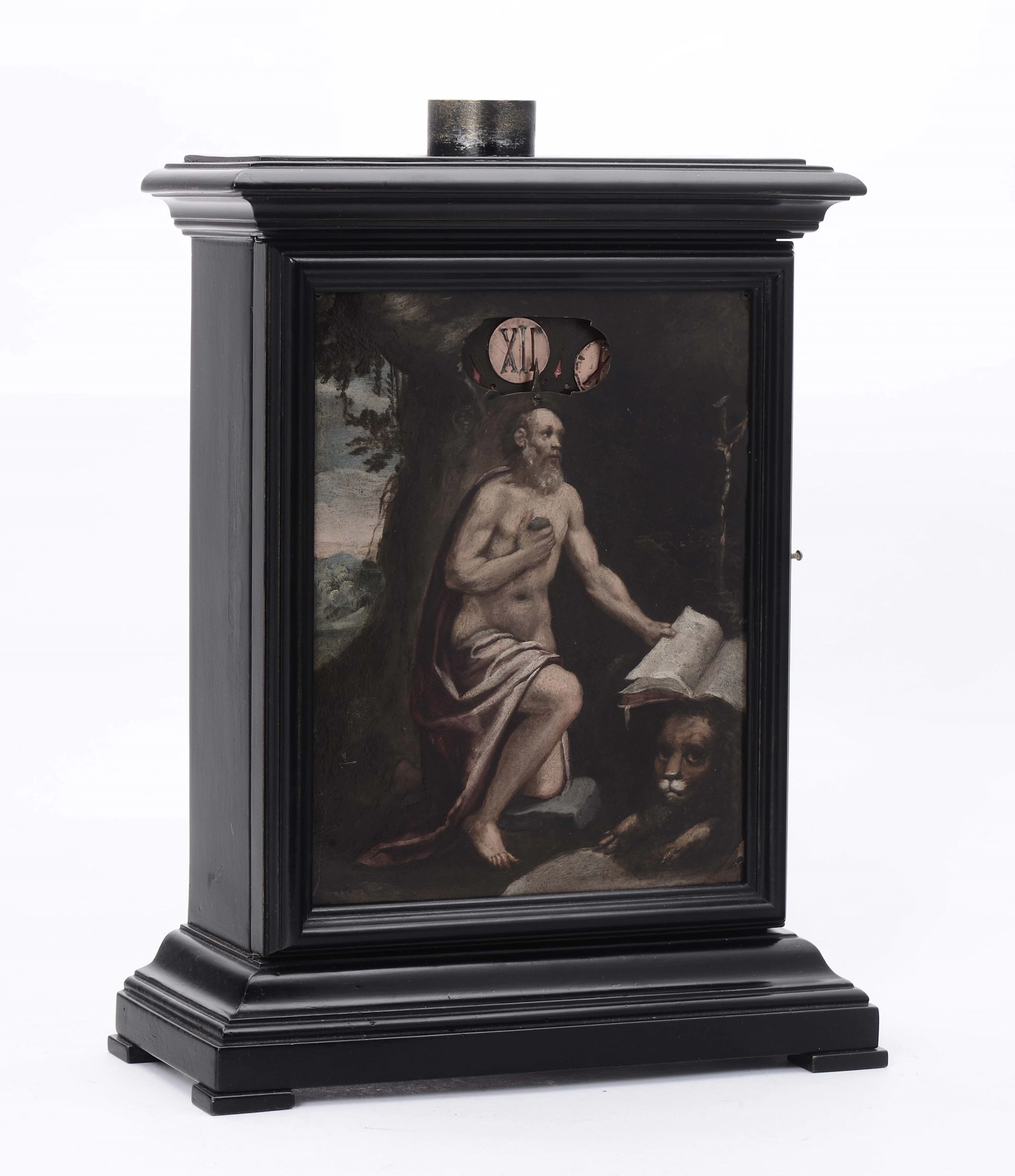 Orologio notturno in legno ebanizzato, Stefano Panatti, Venezia 1659