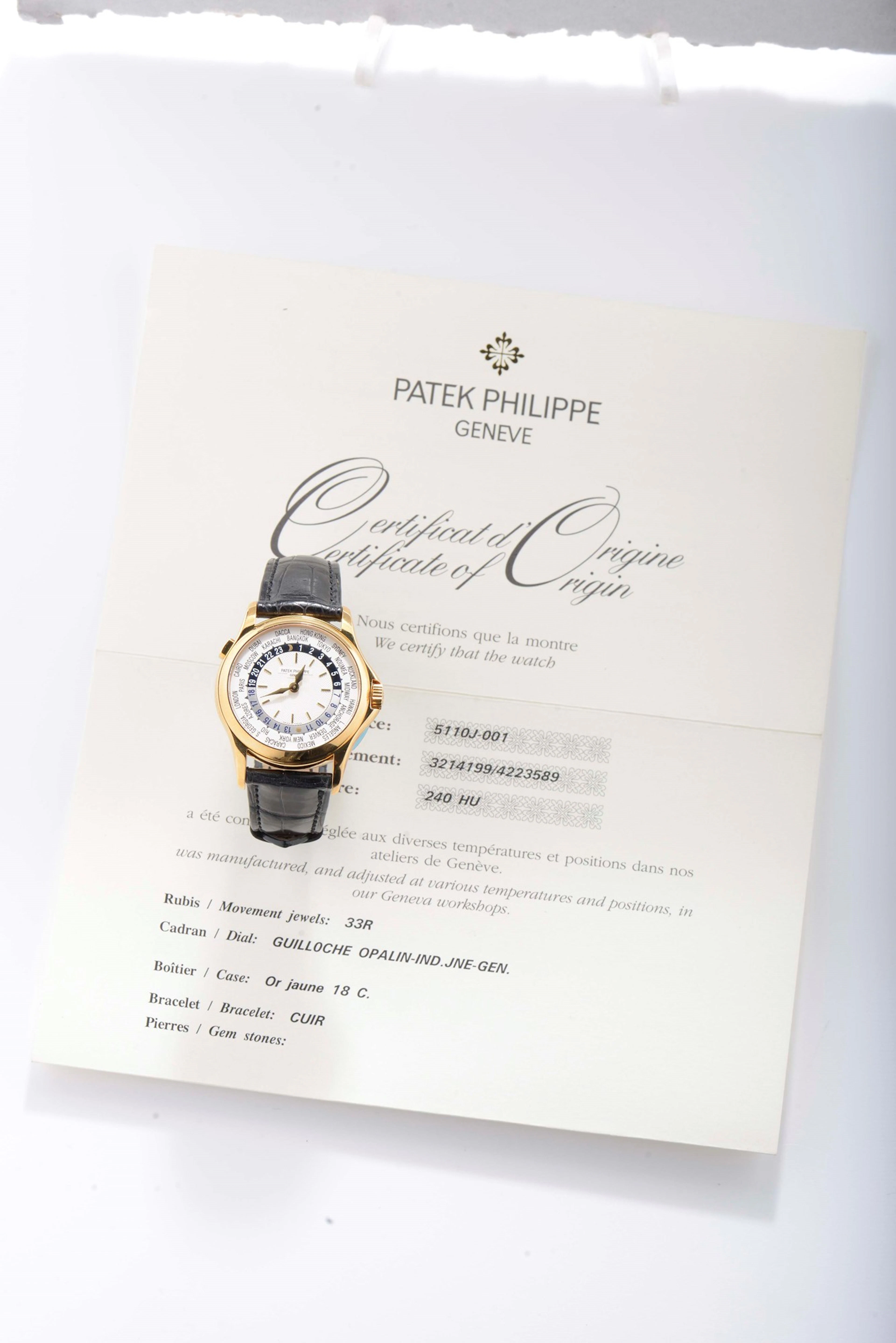 Patek Philippe 5110 J World Time, orologio da polso