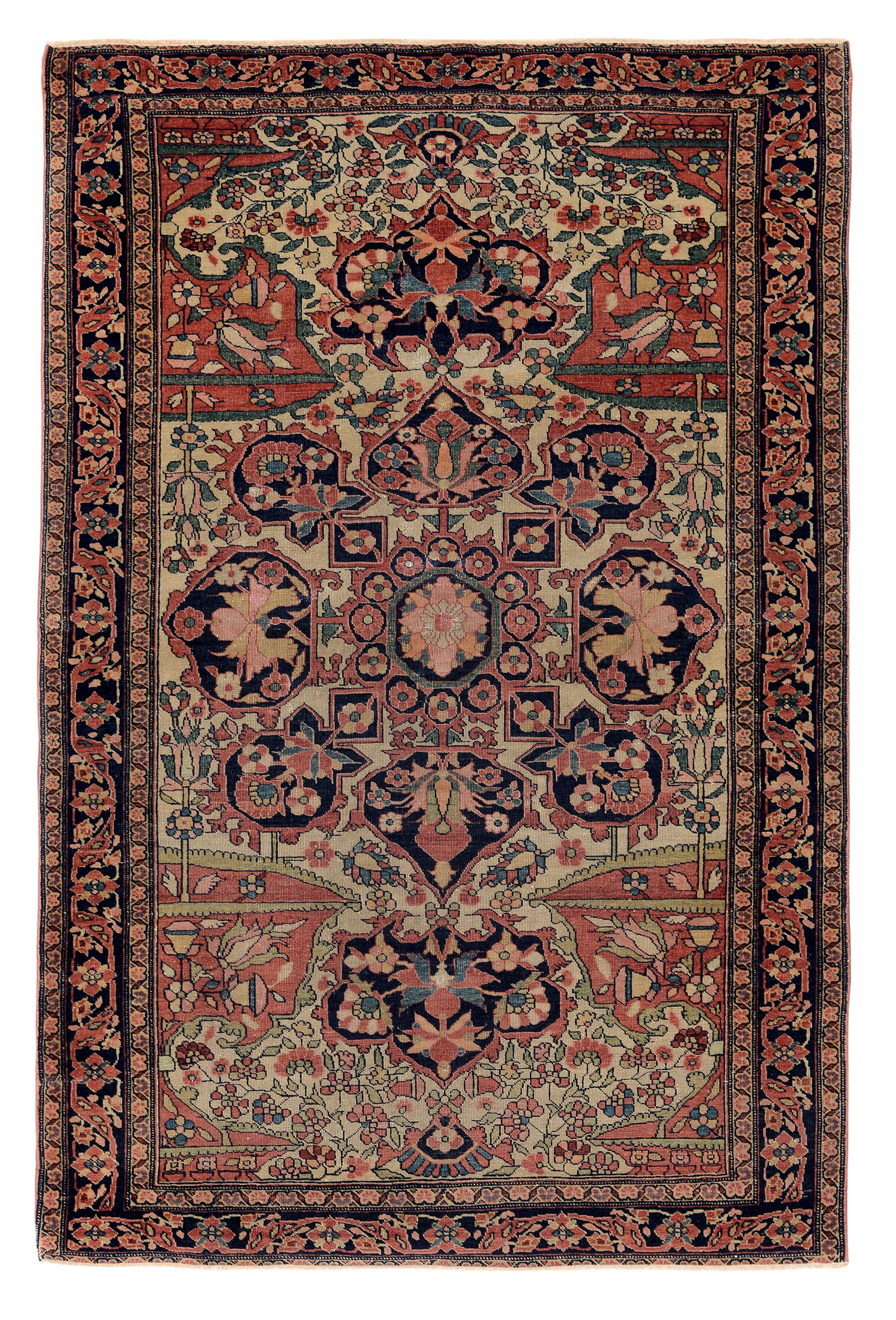 Tappeto persiano Sarouk, fine XIX secolo