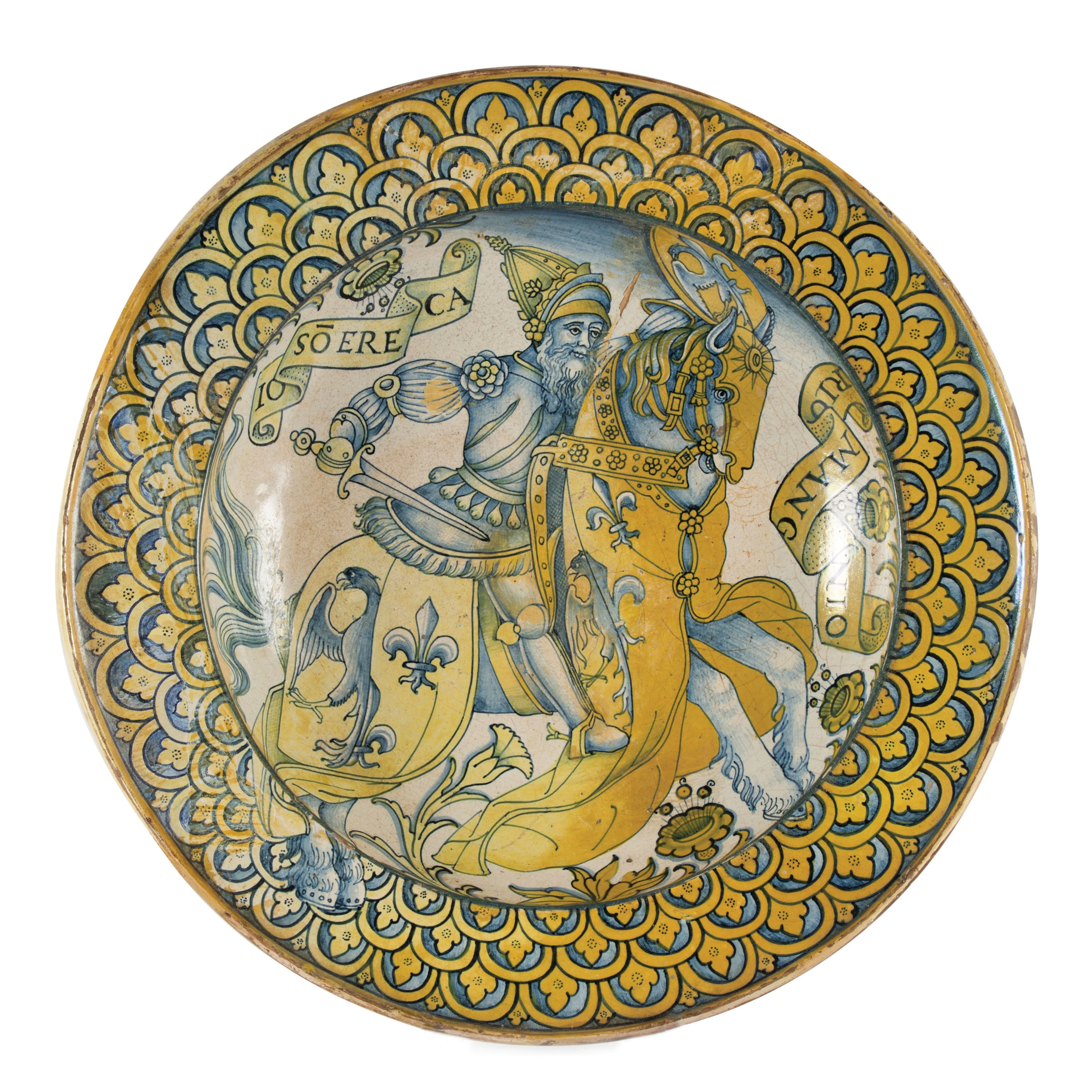 Piatto Deruta, bottega di Giacomo Mancini (detto �El Frate�), prima