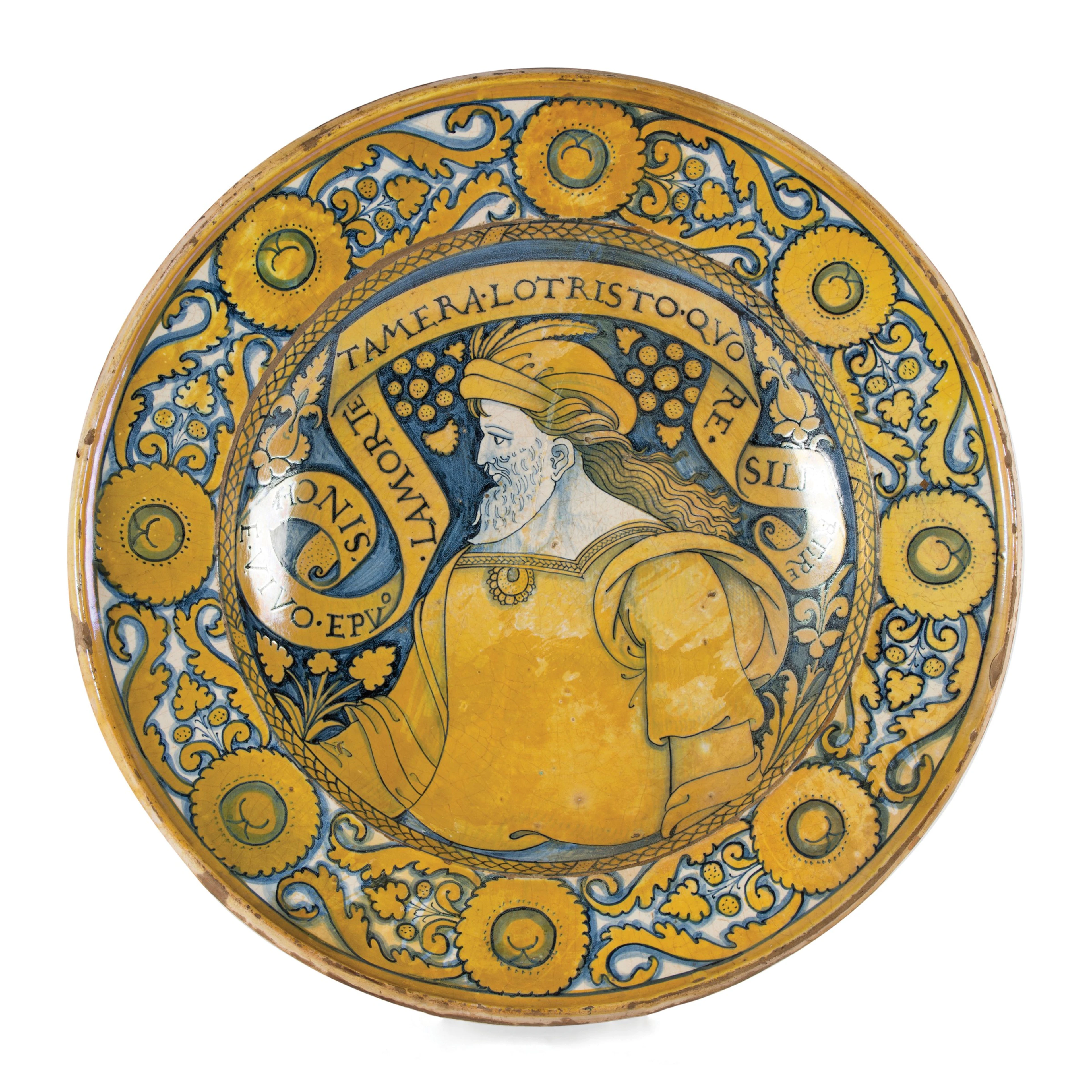 PIatto Deruta, bottega di Giacomo Mancini (detto �El Frate�), prima