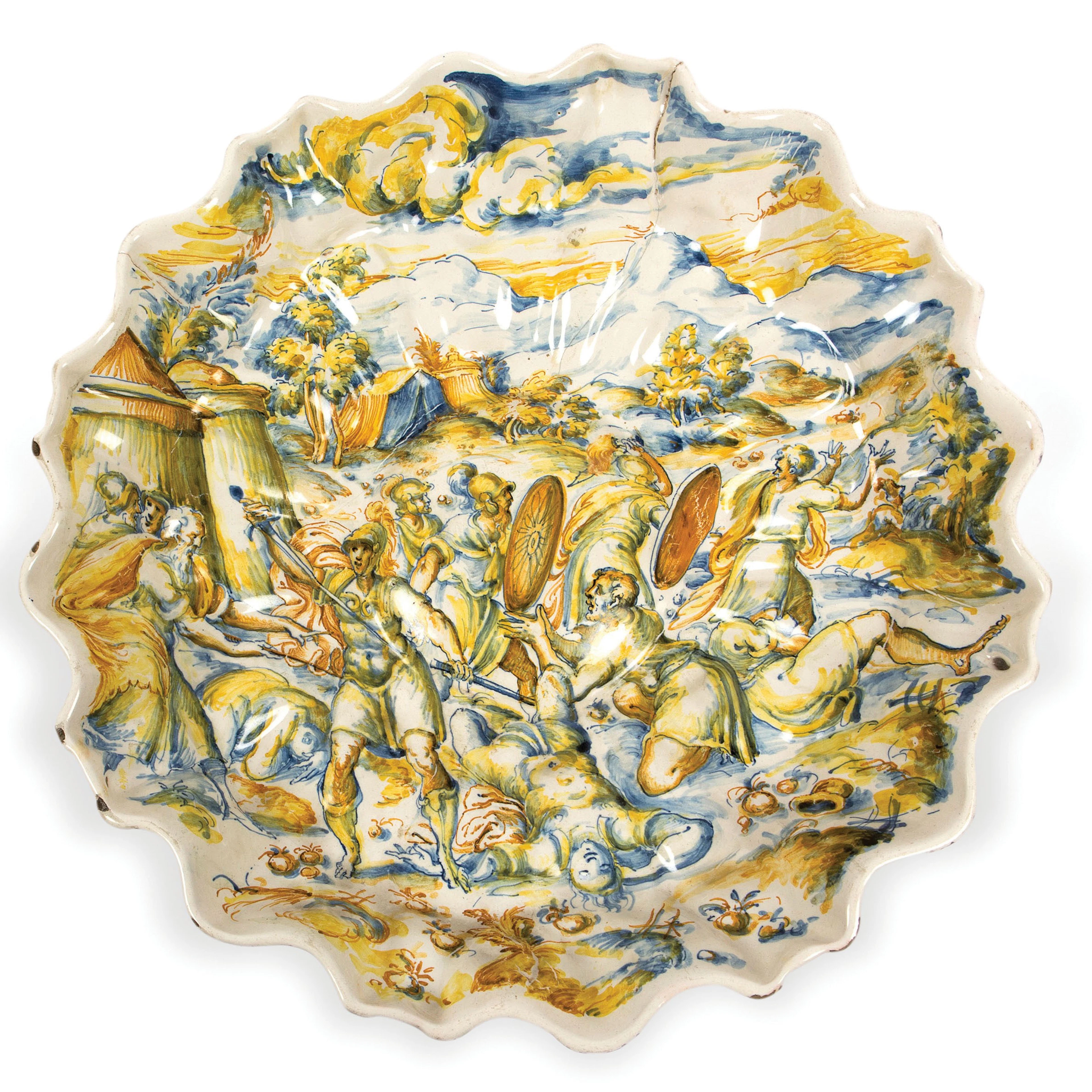 Grande coppa Faenza, bottega di Leonardo Bettisi detto �Don Pino�, 1570- 75 ca.