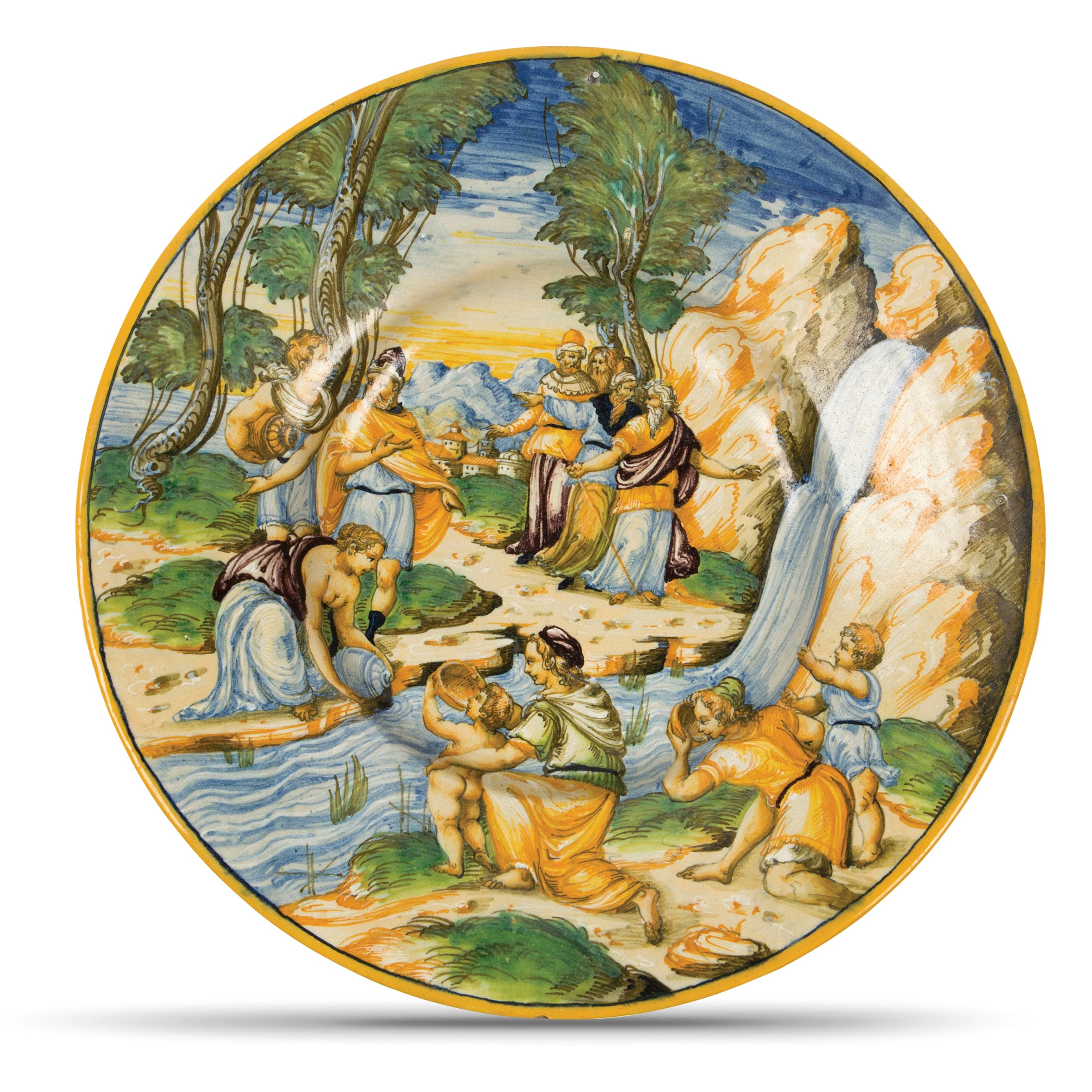 Piatto Urbino, bottega dei Fontana, 1560-70 ca