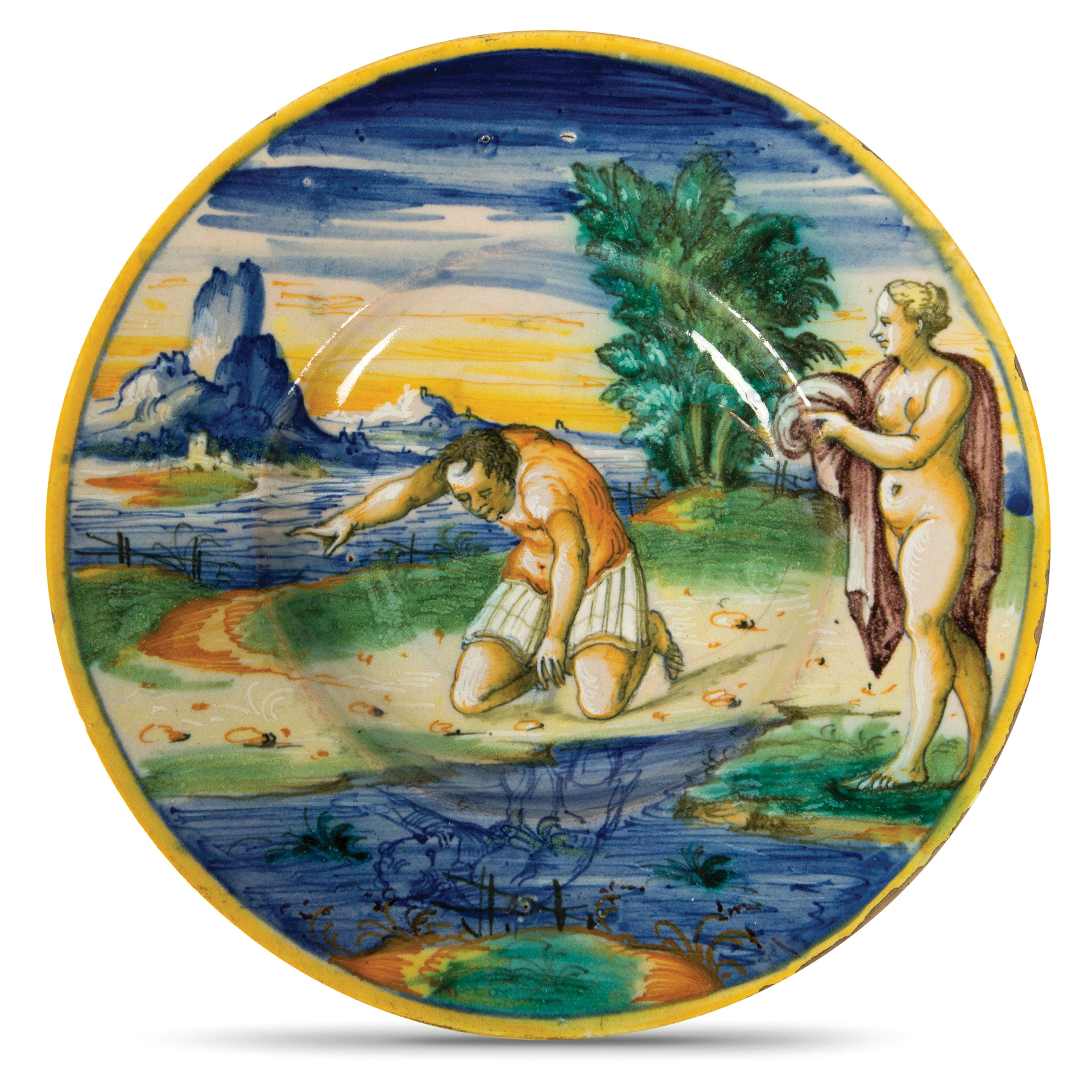 Piatto Venezia, bottega di Mastro Domenego, 1560- 70