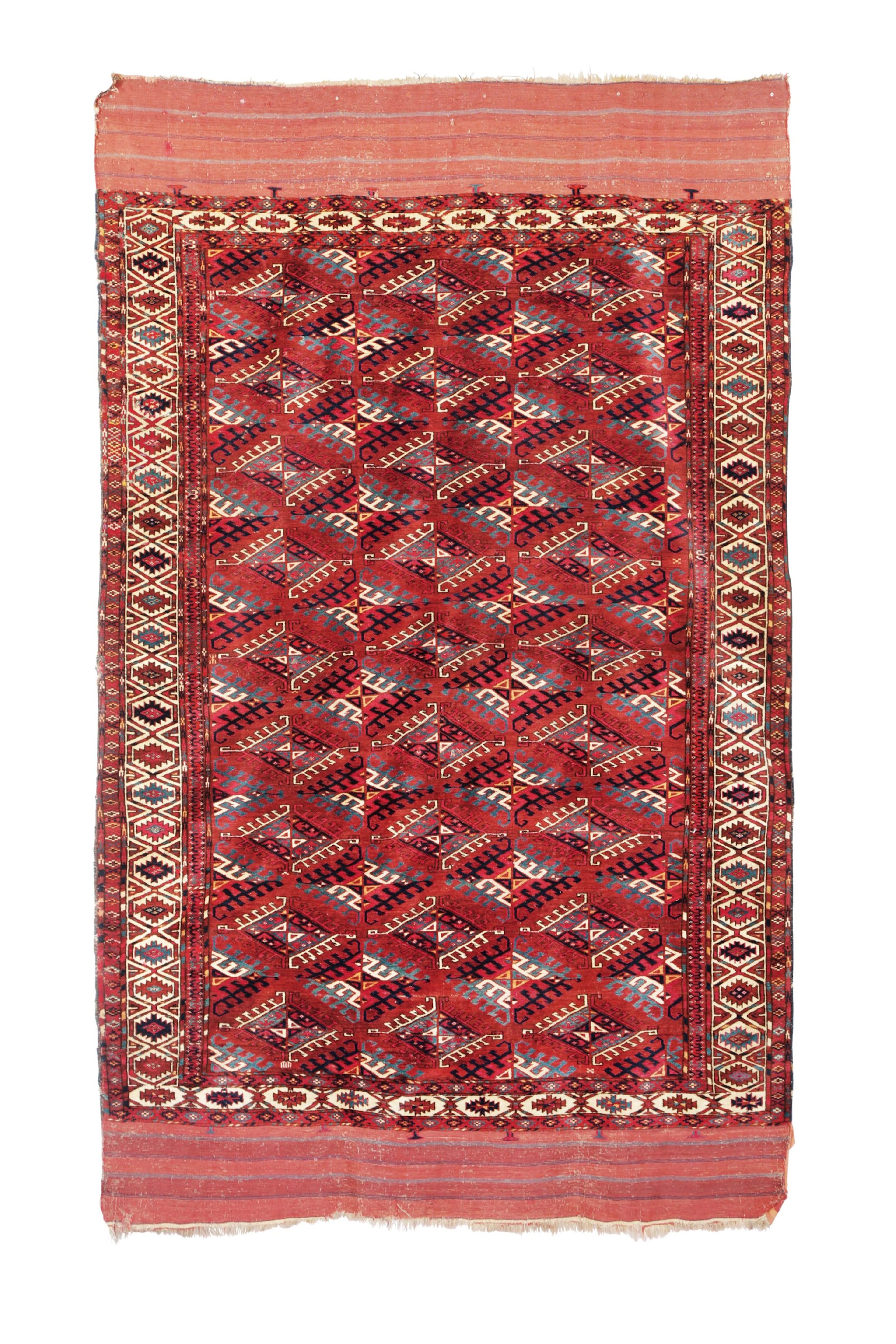 A Yomut main caroet rug, west Turkmenistan, early 20th century. Perfect