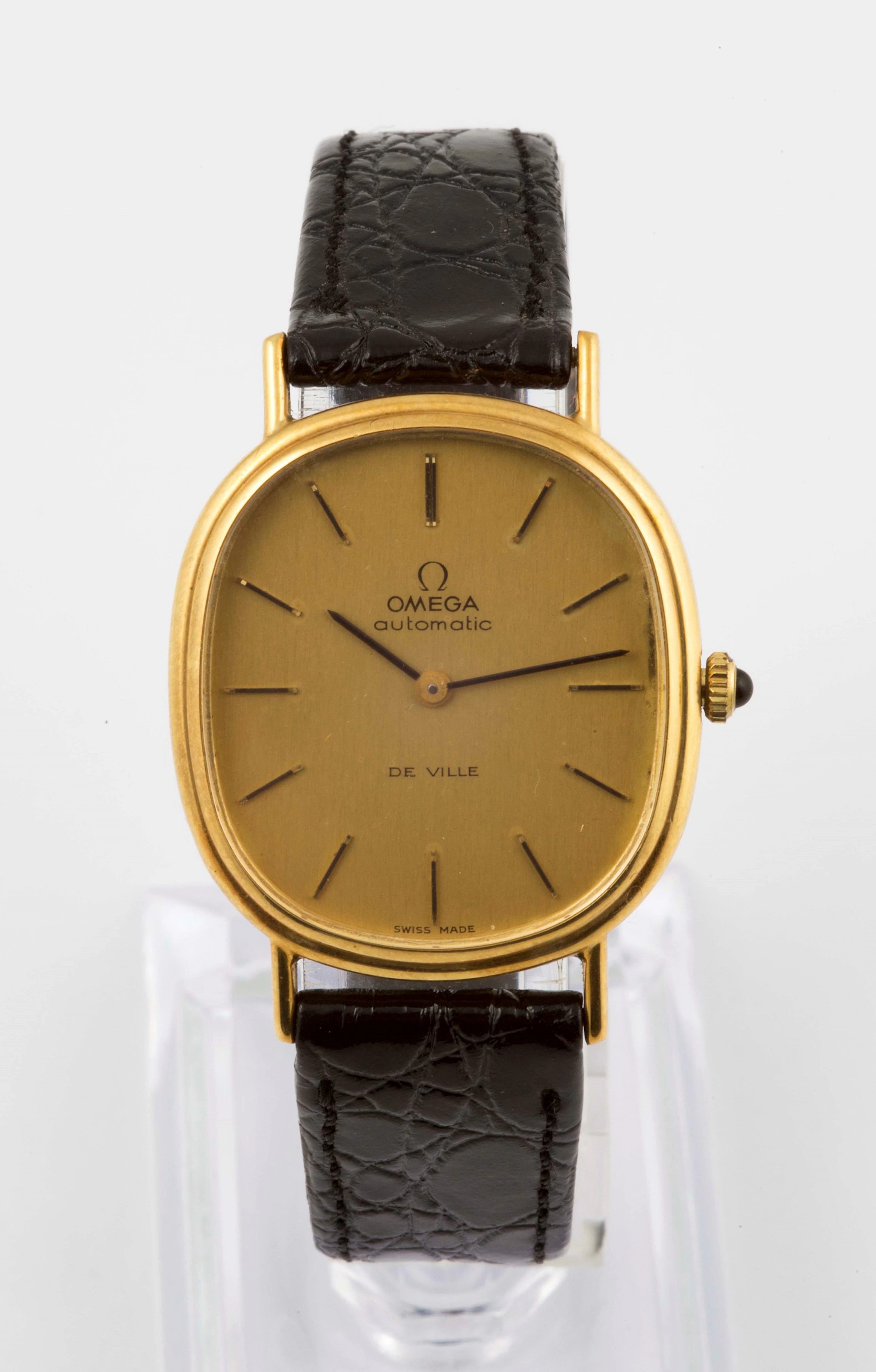 OMEGA DE VILLE, orologio da polso, in oro giallo 18K, automatico.