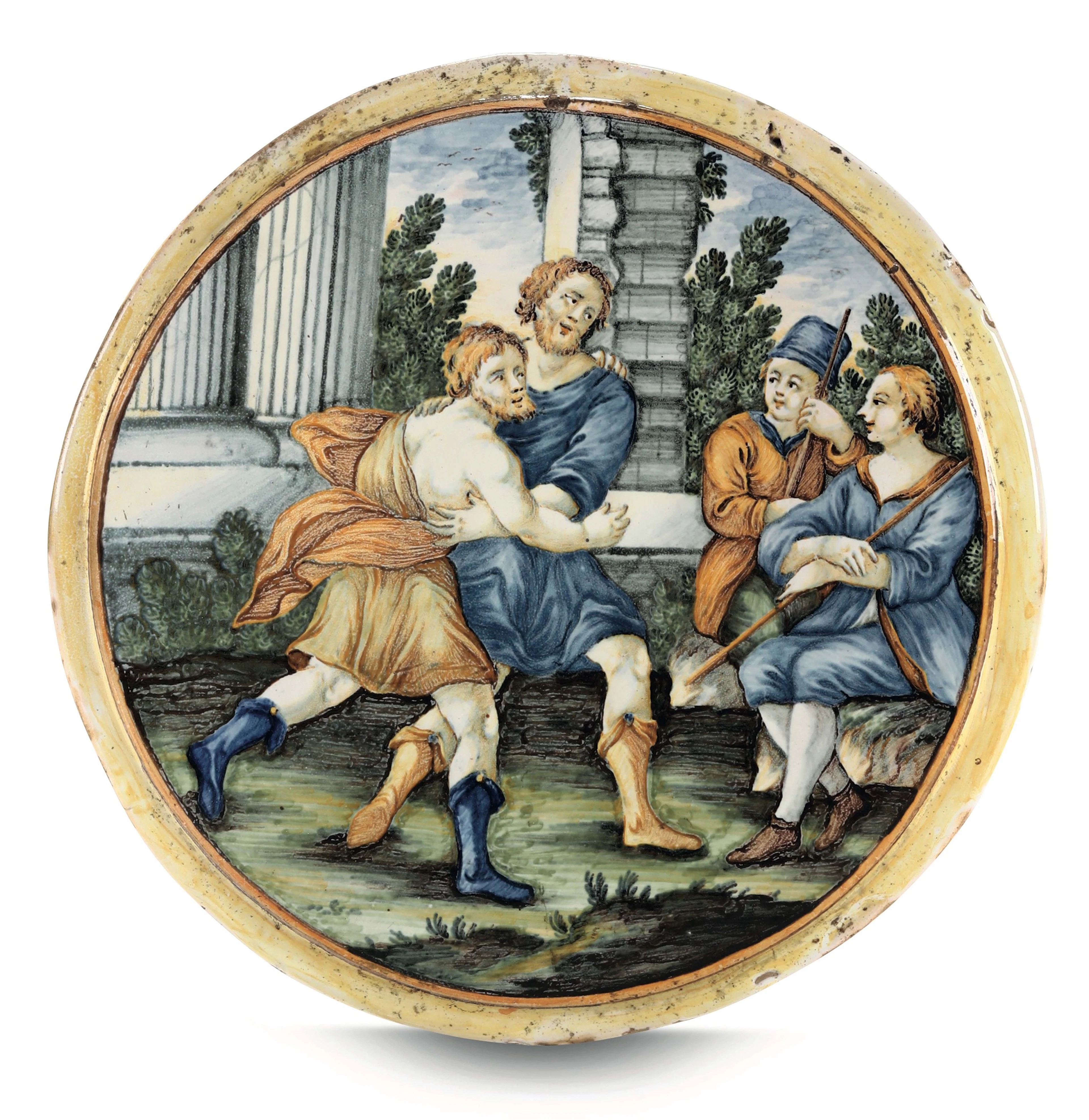 Tondo Castelli, bottega di Francesco Saverio Grue ( attr. ) circa 1740-1755