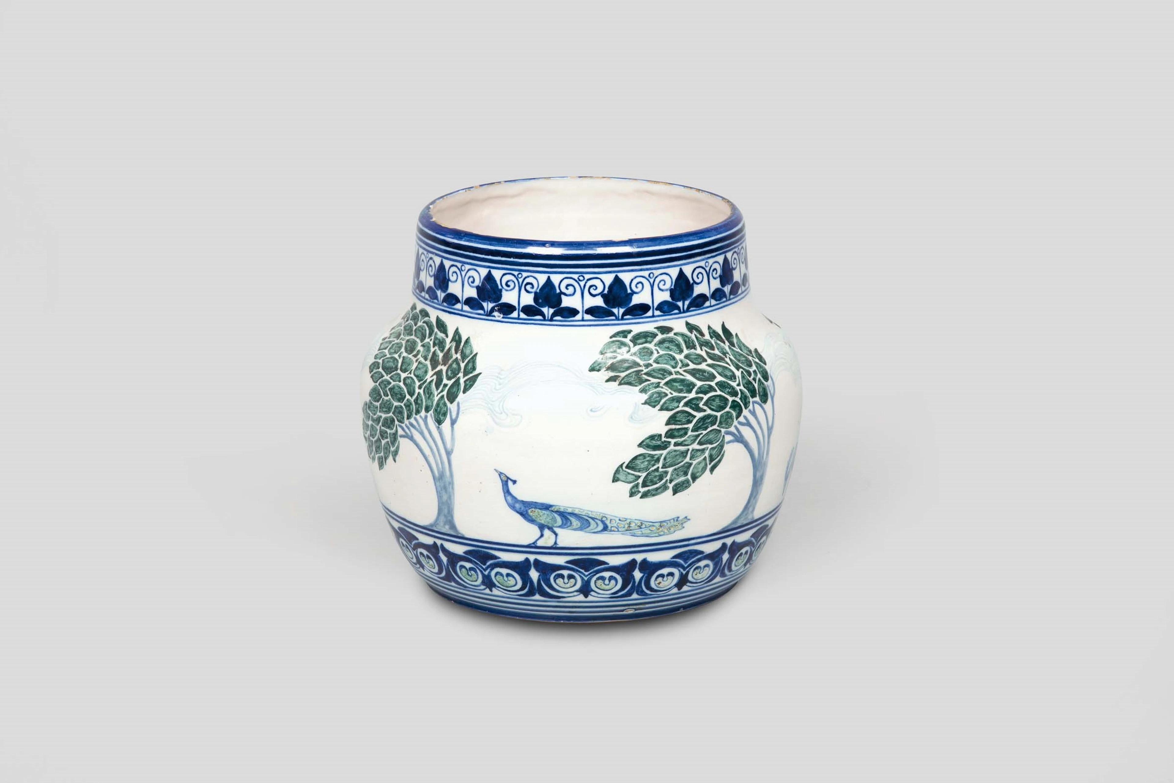 Galileo Chini, Arte della Ceramica, 1900 ca. A tin-glazed terracotta