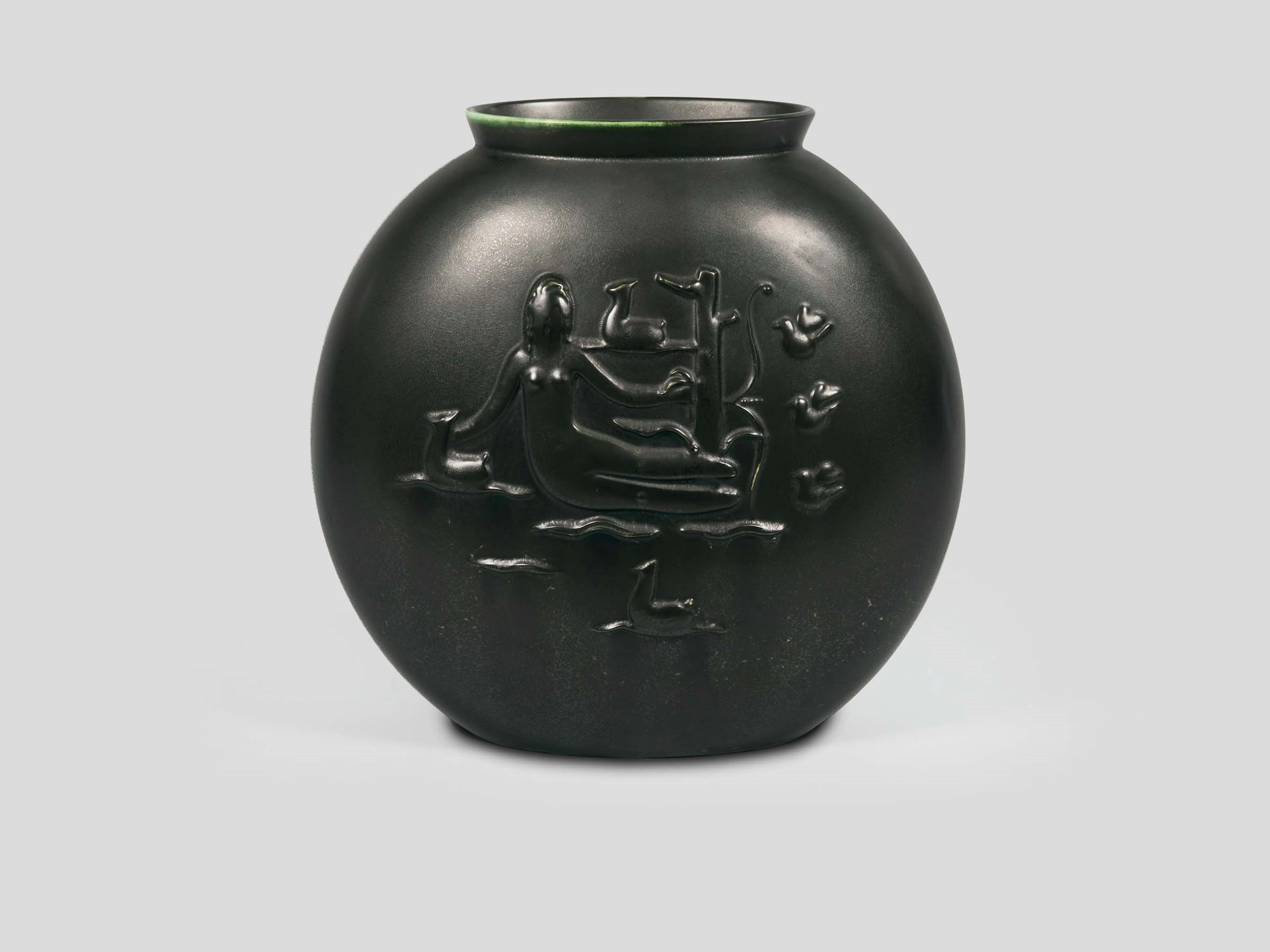 Angelo Biancini, Societ� Ceramica Italiana, Laveno, 1940 ca. A large