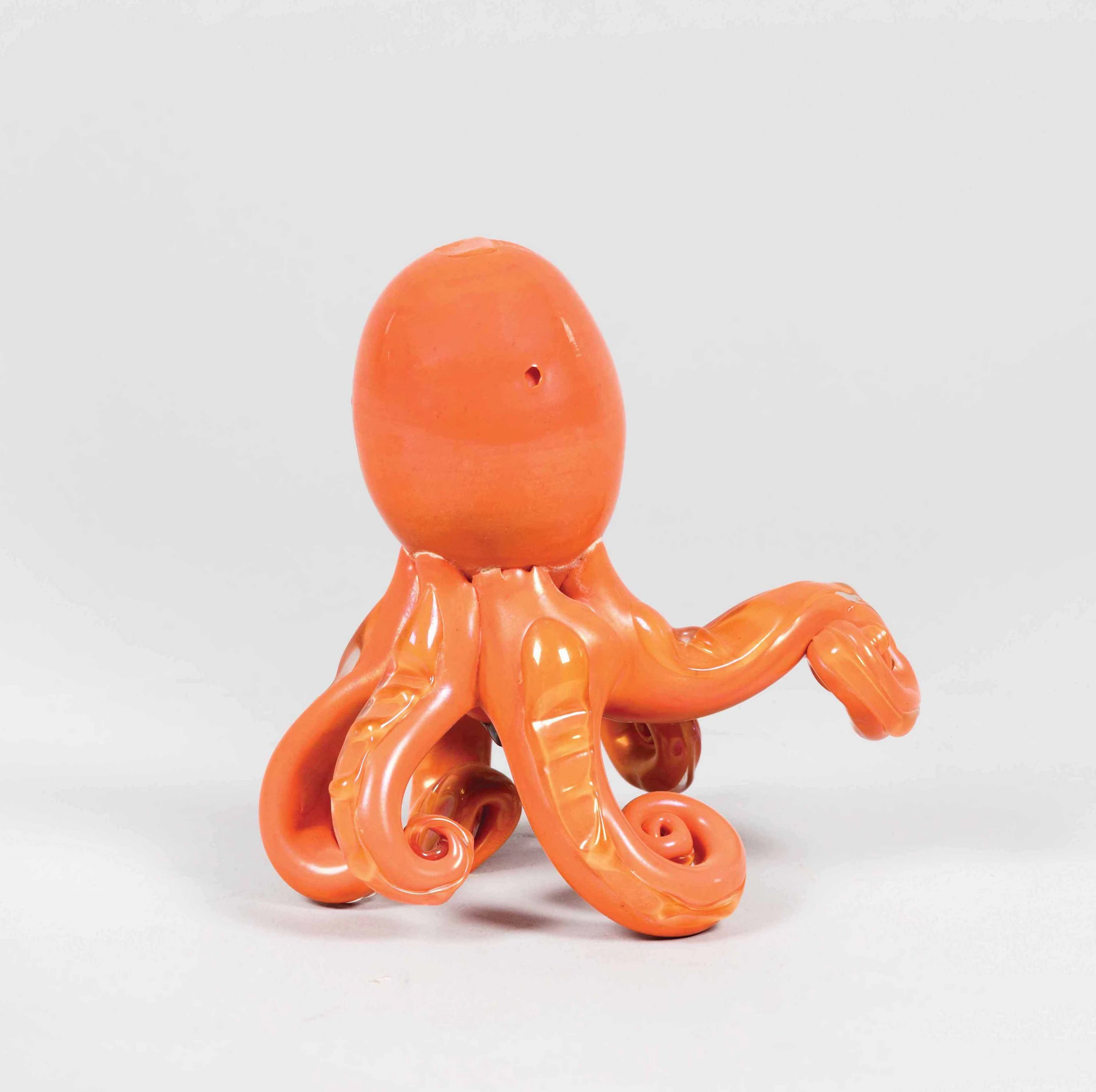 Carlo Scarpa, MVM Cappellin, Murano, 1930 ca. A small octopus in orange
