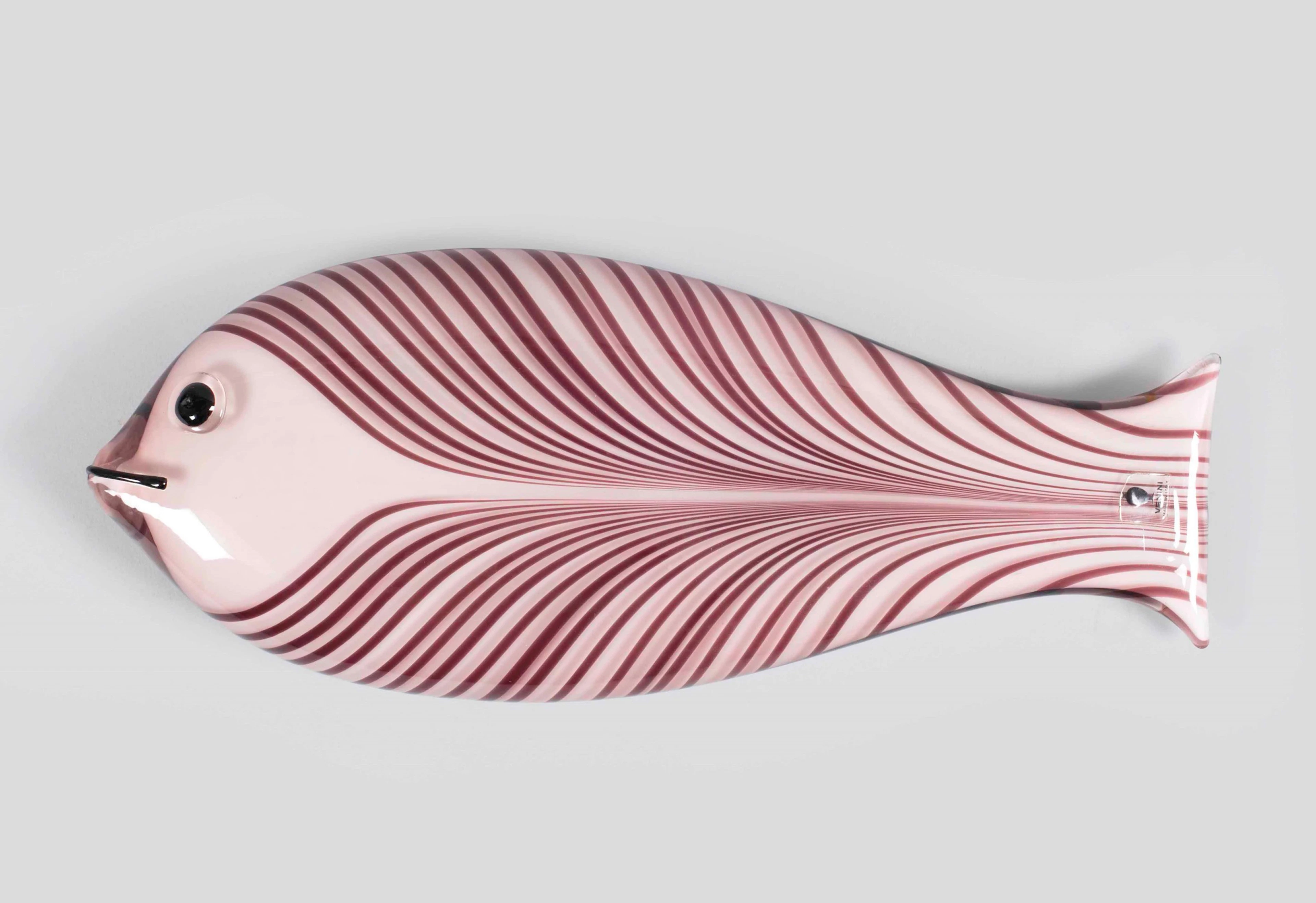 Ken Scott, Venini, Murano, 1980 ca. A fish in submerged blown glass