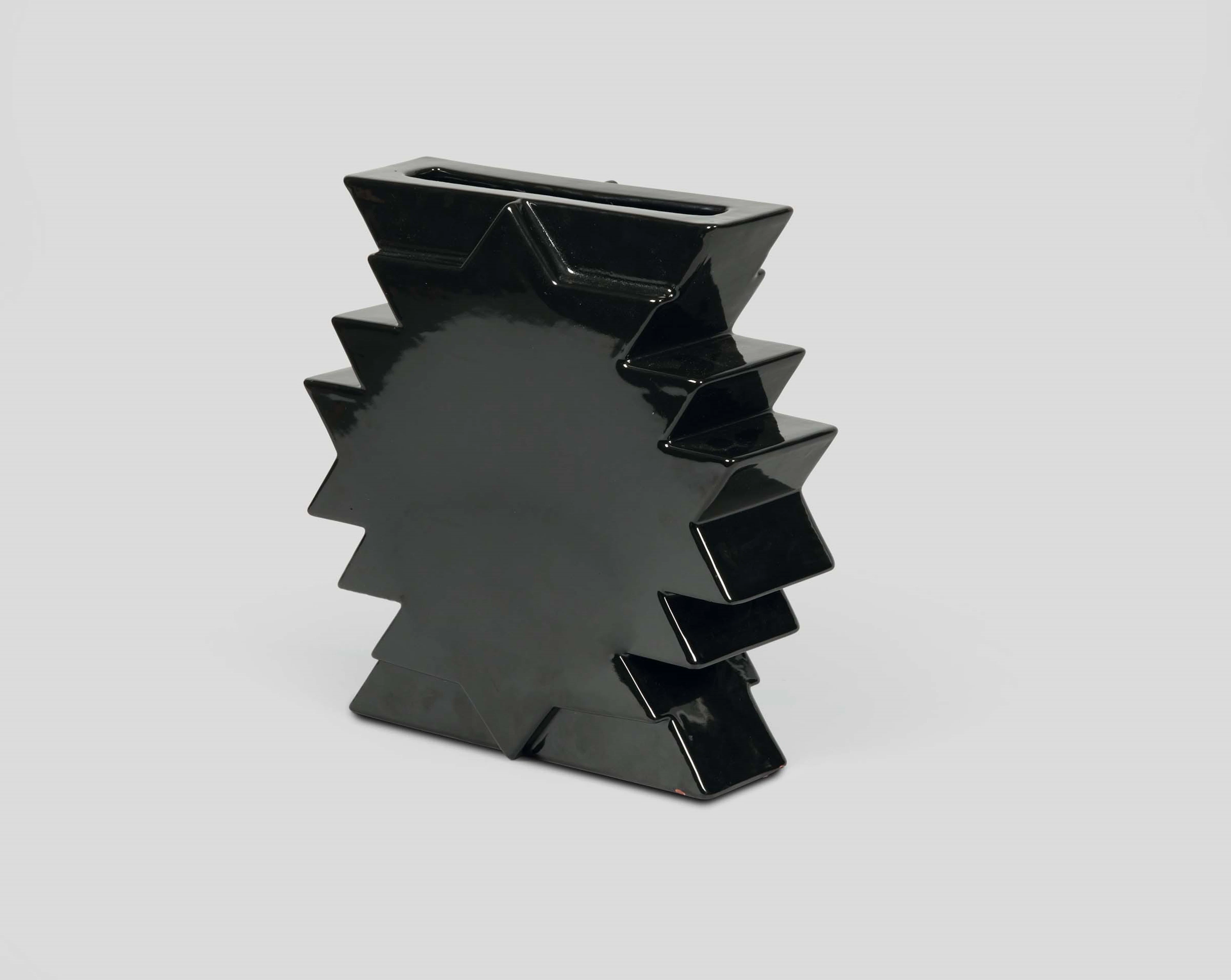 Ettore Sottsass, 1970 ca. A vase, Yantra series, in the shape of a