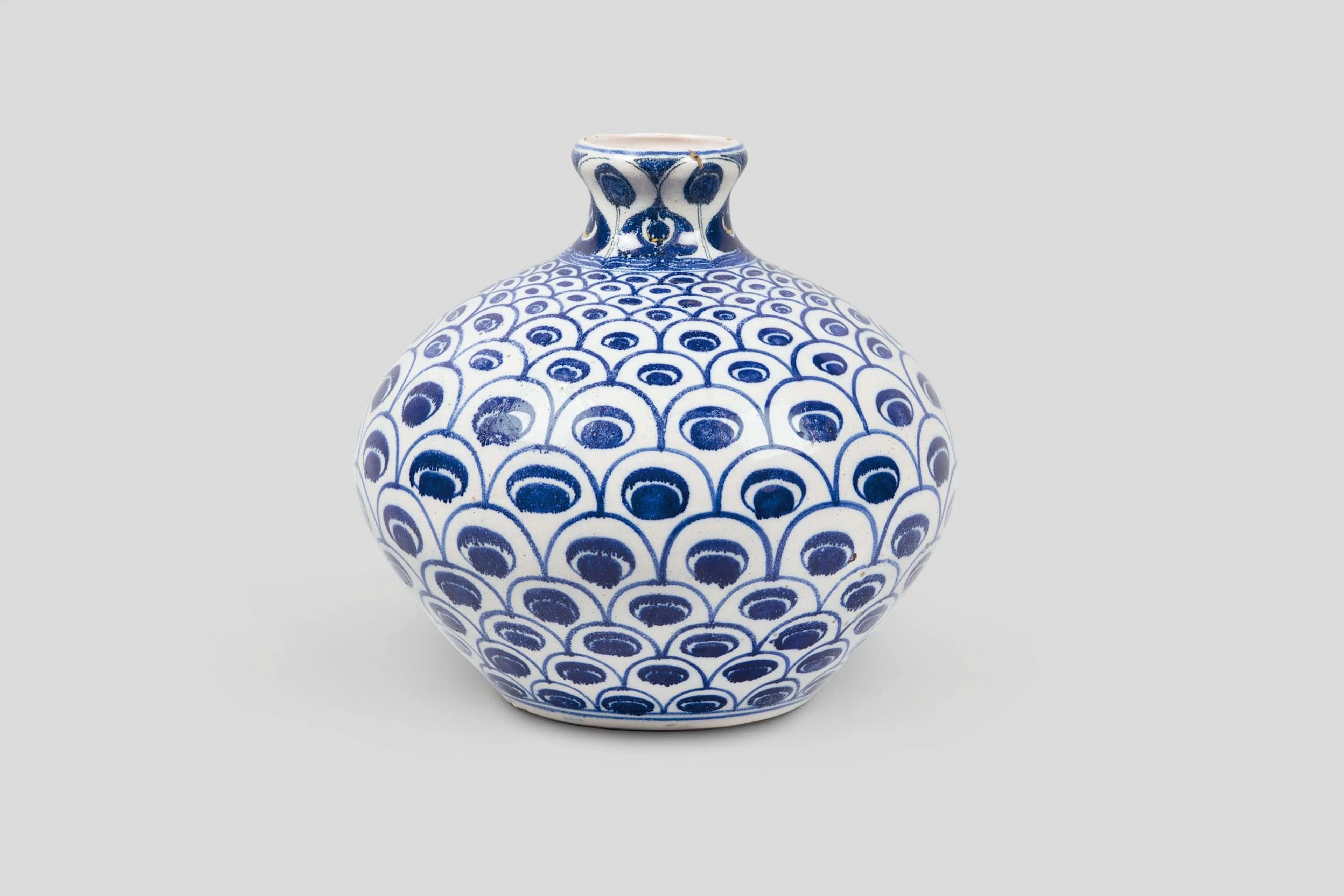 Galileo Chini, Arte della Ceramica, Florence, 1900 ca. A large globular