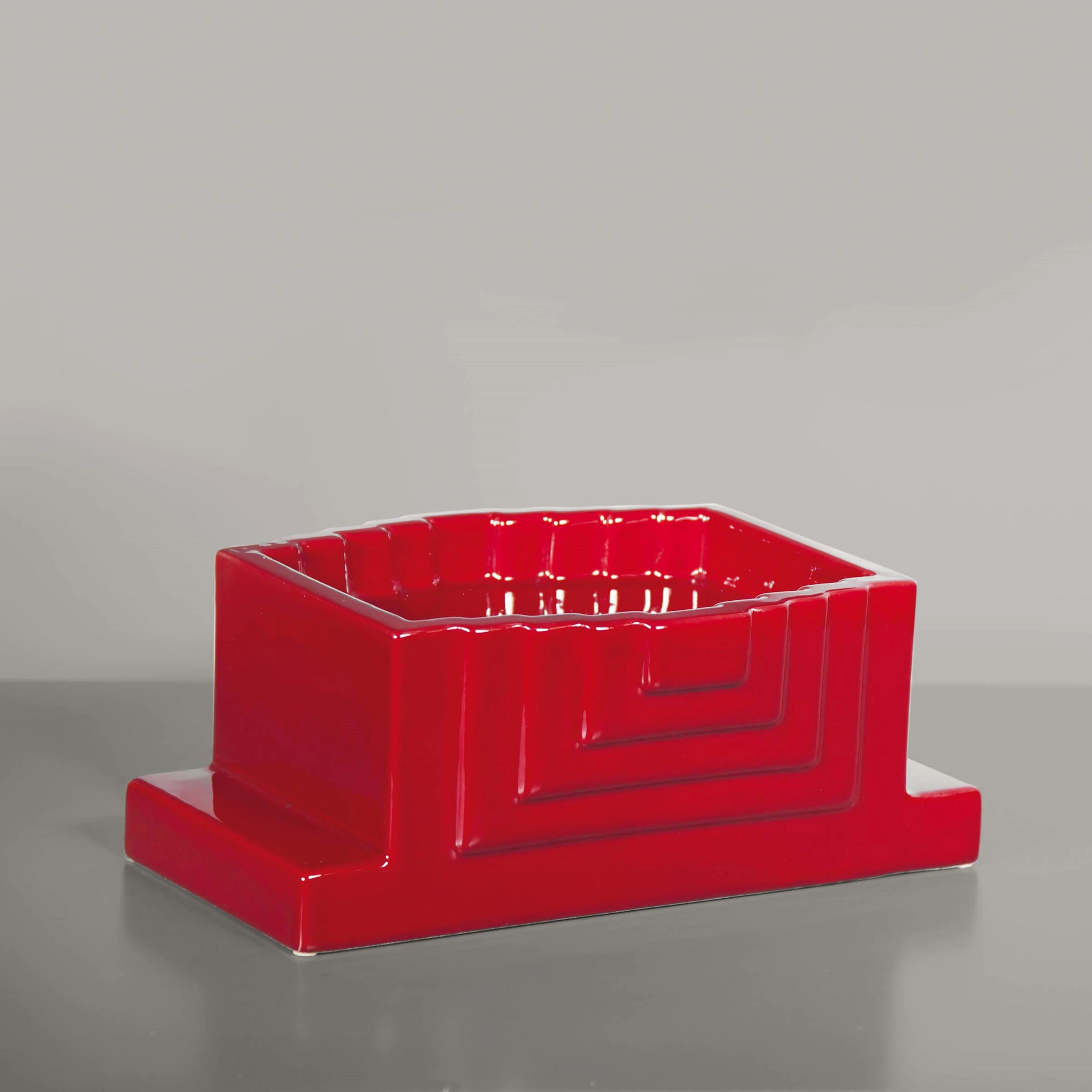 Ettore Sottsass, a ceramic fruit stand, Yantra Y22 series. Original