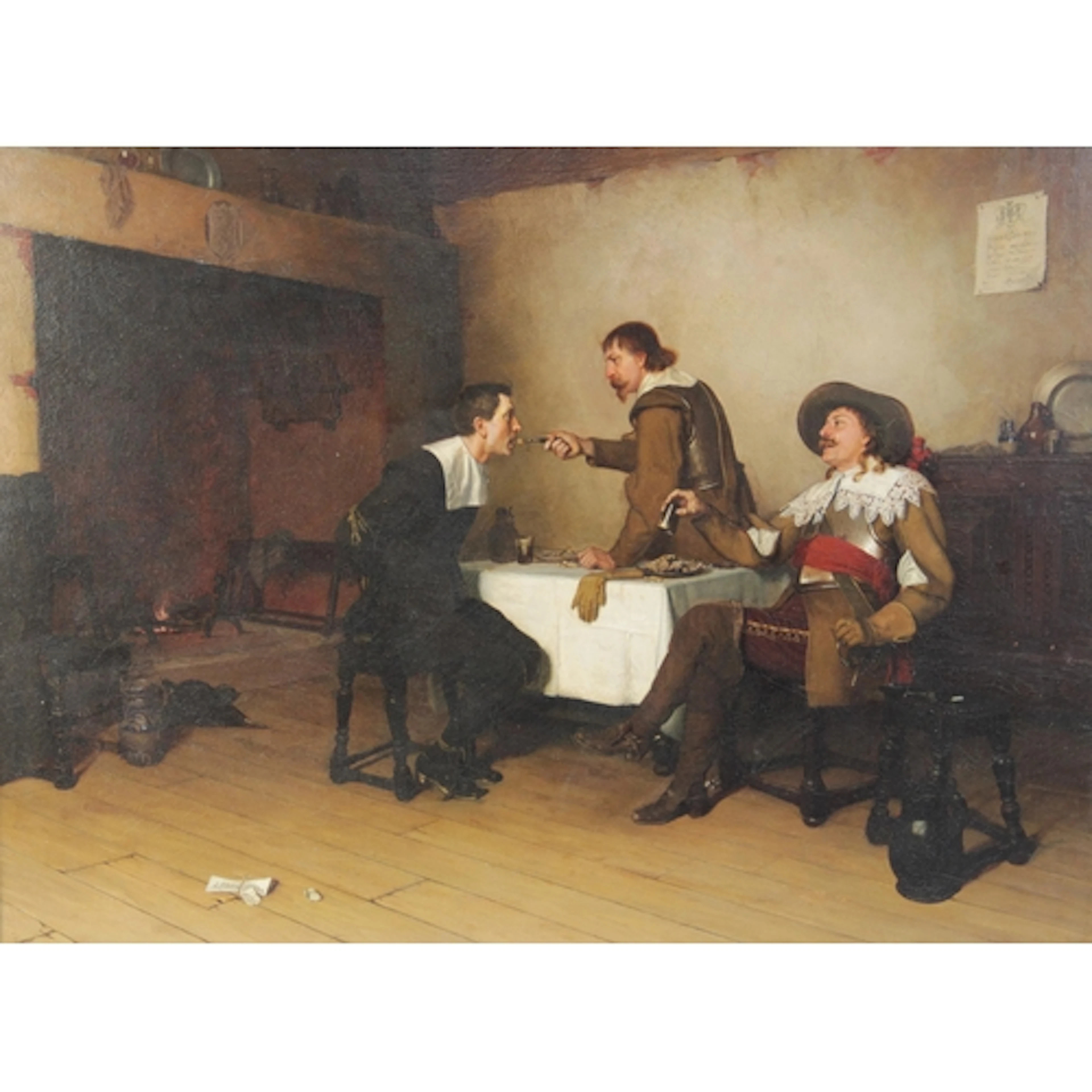 Edmund Blair Leighton (British, 1852-1922), Oil on canvas, ...