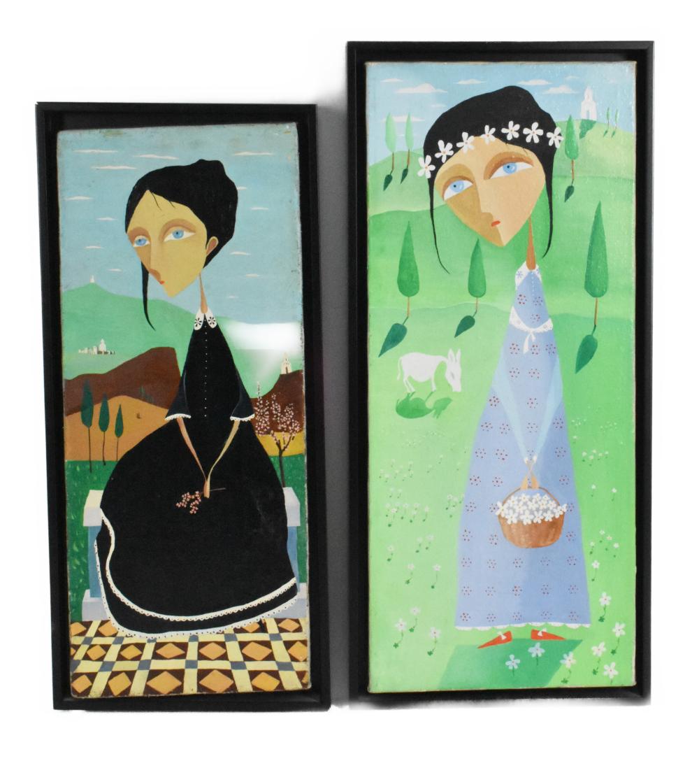 Two 20th Century Oil on Canvas Paintings