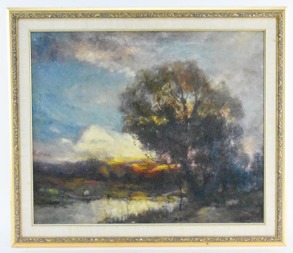 Early 20th Century Oil on Canvas Painting