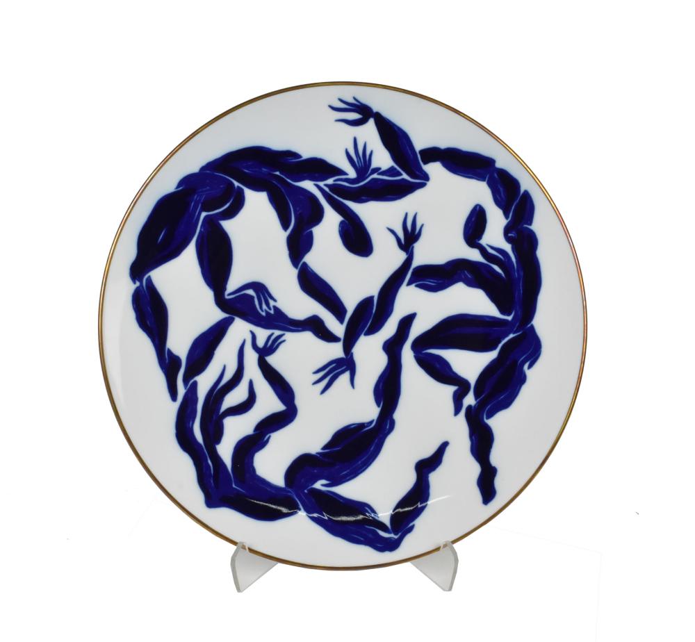 French Porcelain Charger Designed by Henri van der...