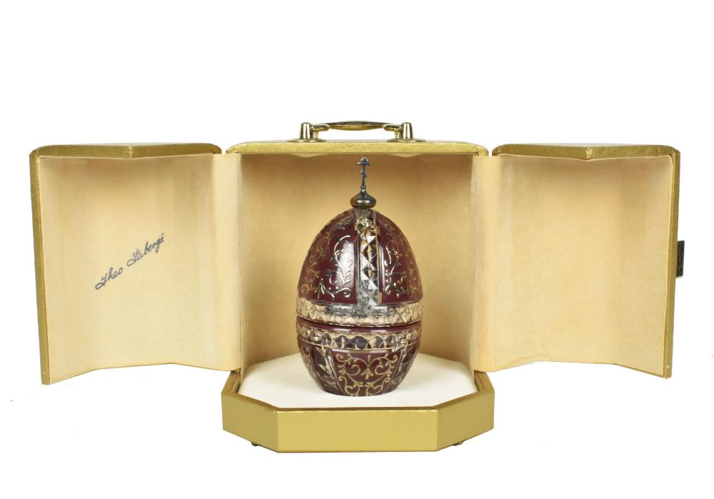 Theo. Faberge Limited Edition Crystal and Sterling Silver St