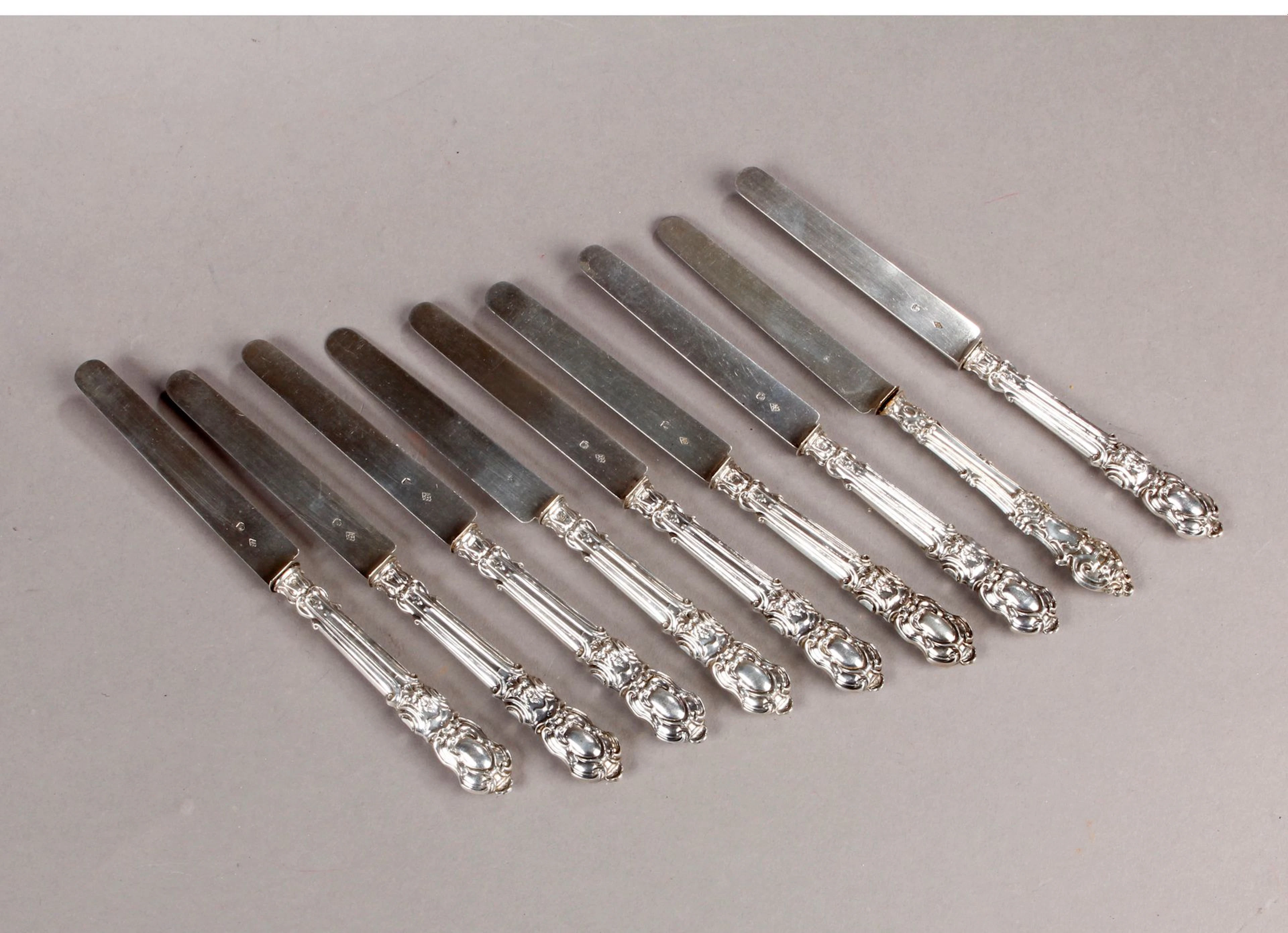 NEUF COU TEAUX à fruits lames argent, spa... - Lot 266 - Brissonneau