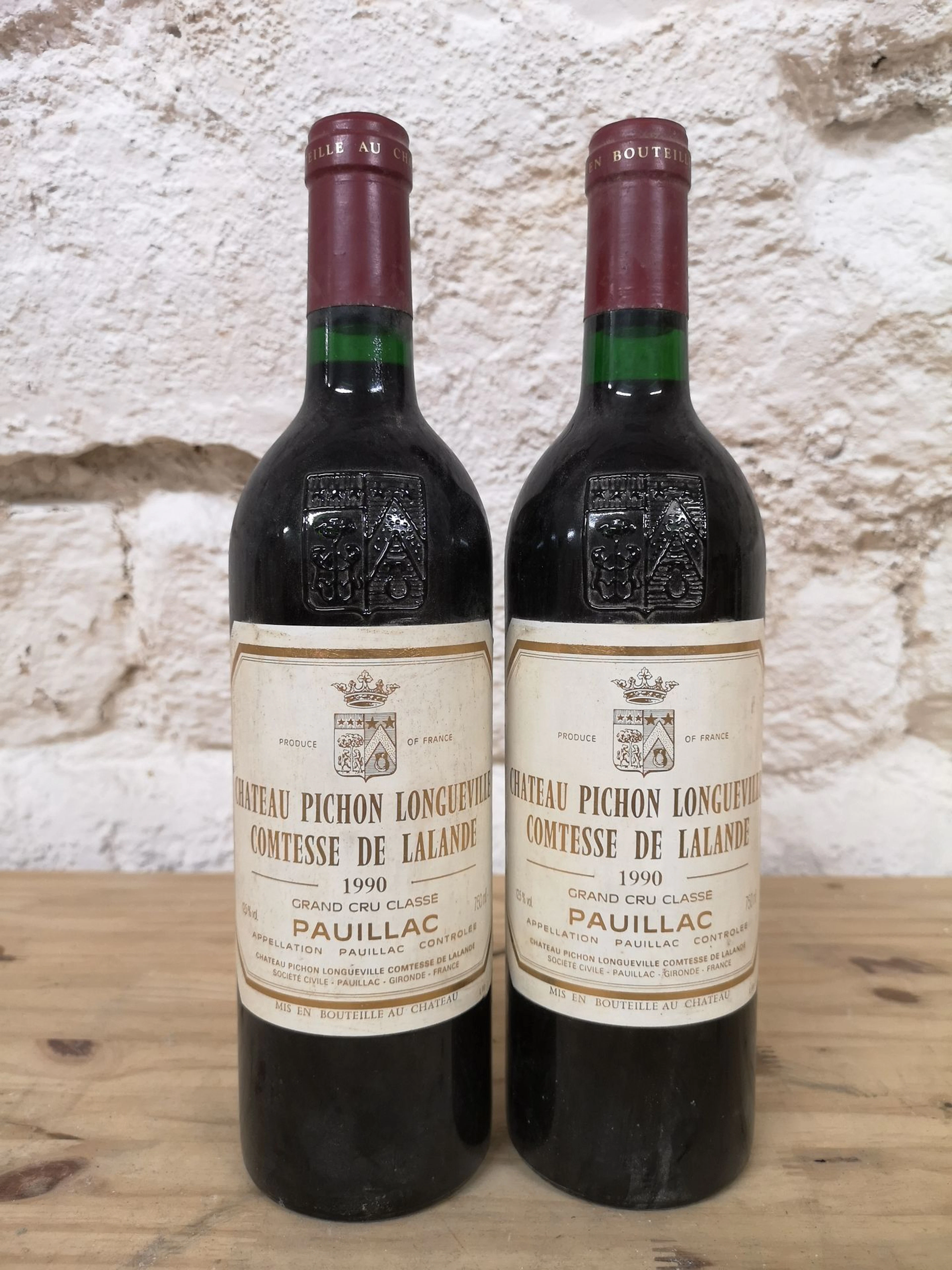 DEUX BOUTEILLES Château Pichon Longueville,... - Lot 135 - Brissonneau