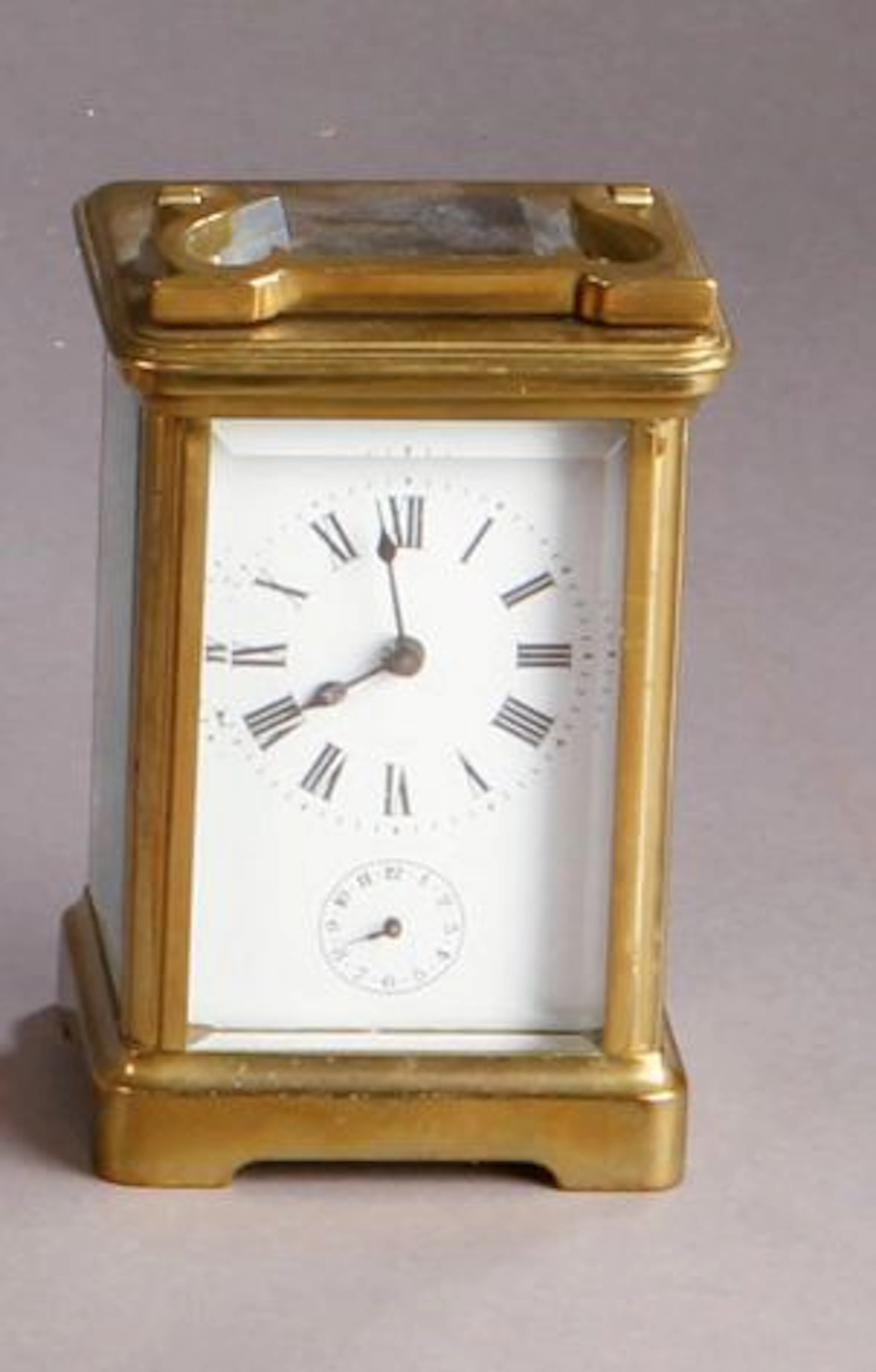 PENDULE d'officier de voyage en bronze, cadran... - Lot 228 - Brissonneau