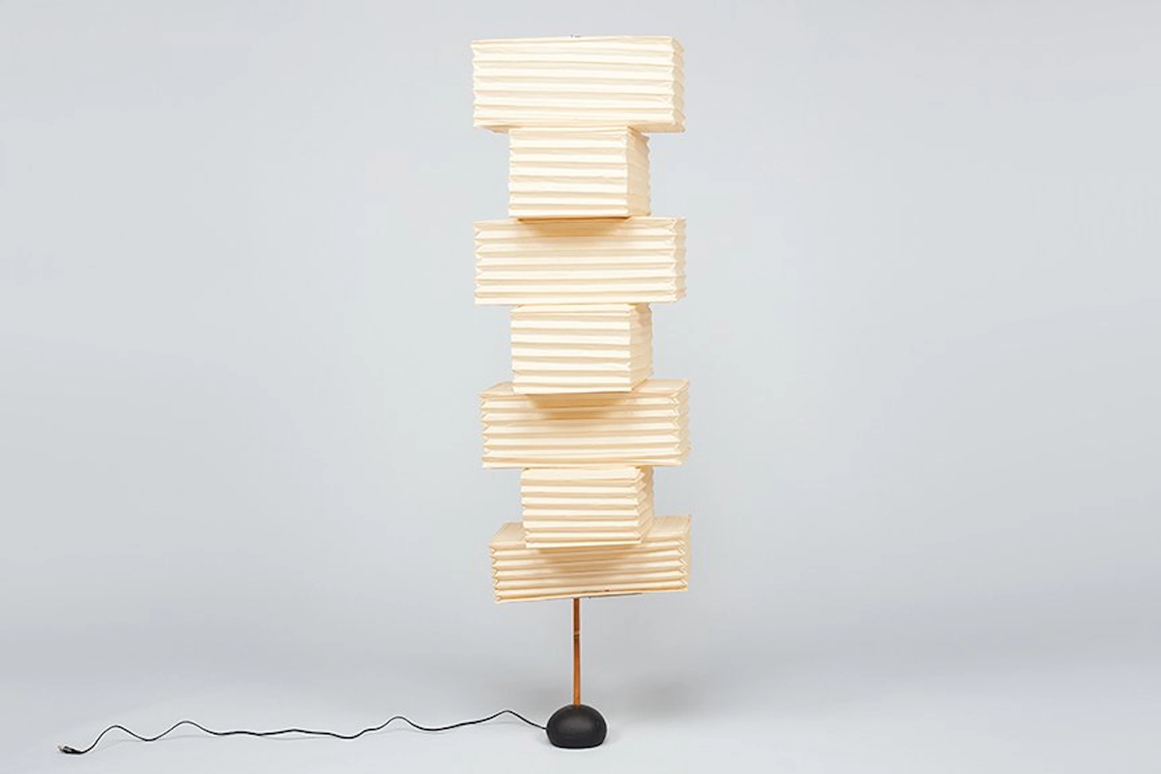 Akari floor light sculpture, model no. ST2-36N, 1995