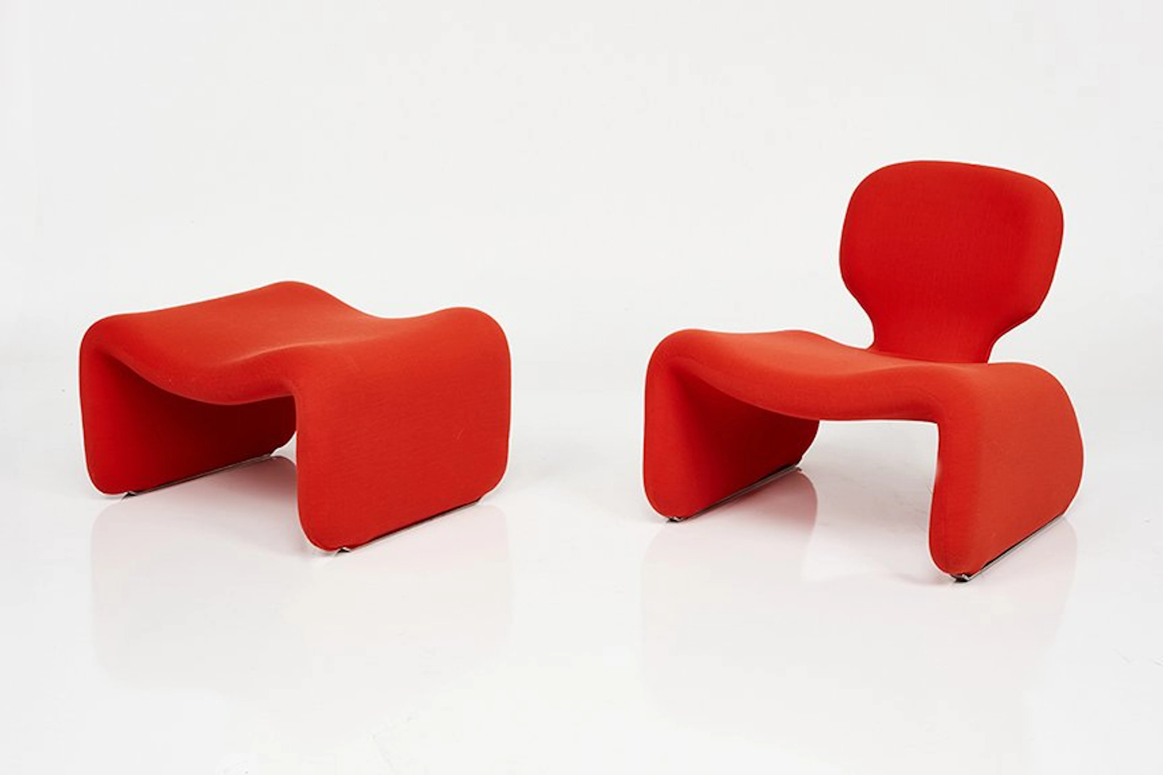 'Djinn' lounge chair and ottoman, 1964-1976