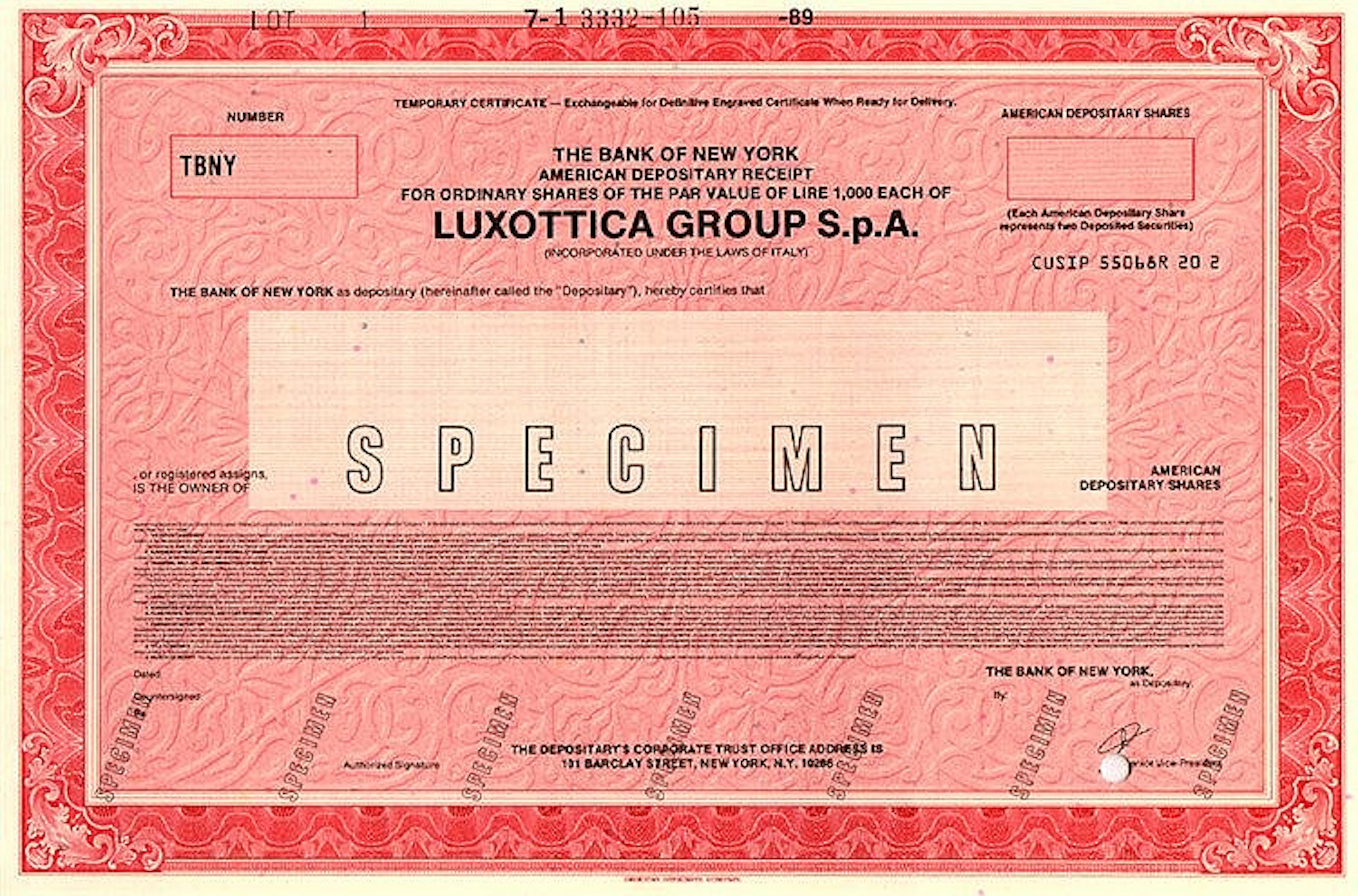 Luxottica Group S.p.A.
