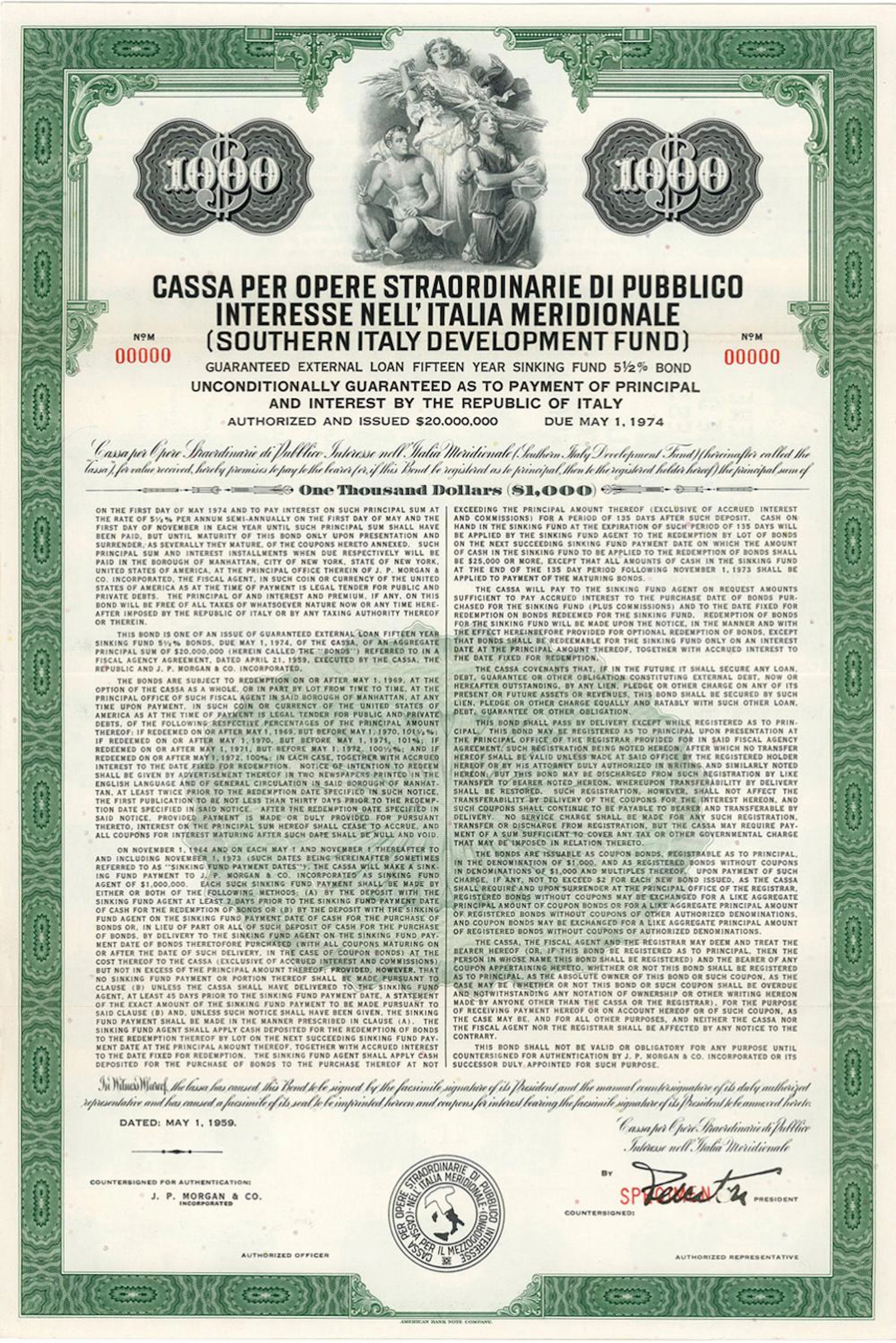 Cassa per Opere Straordinarie di Pubblico Interesse nell'Italia Meridionale 5½ %