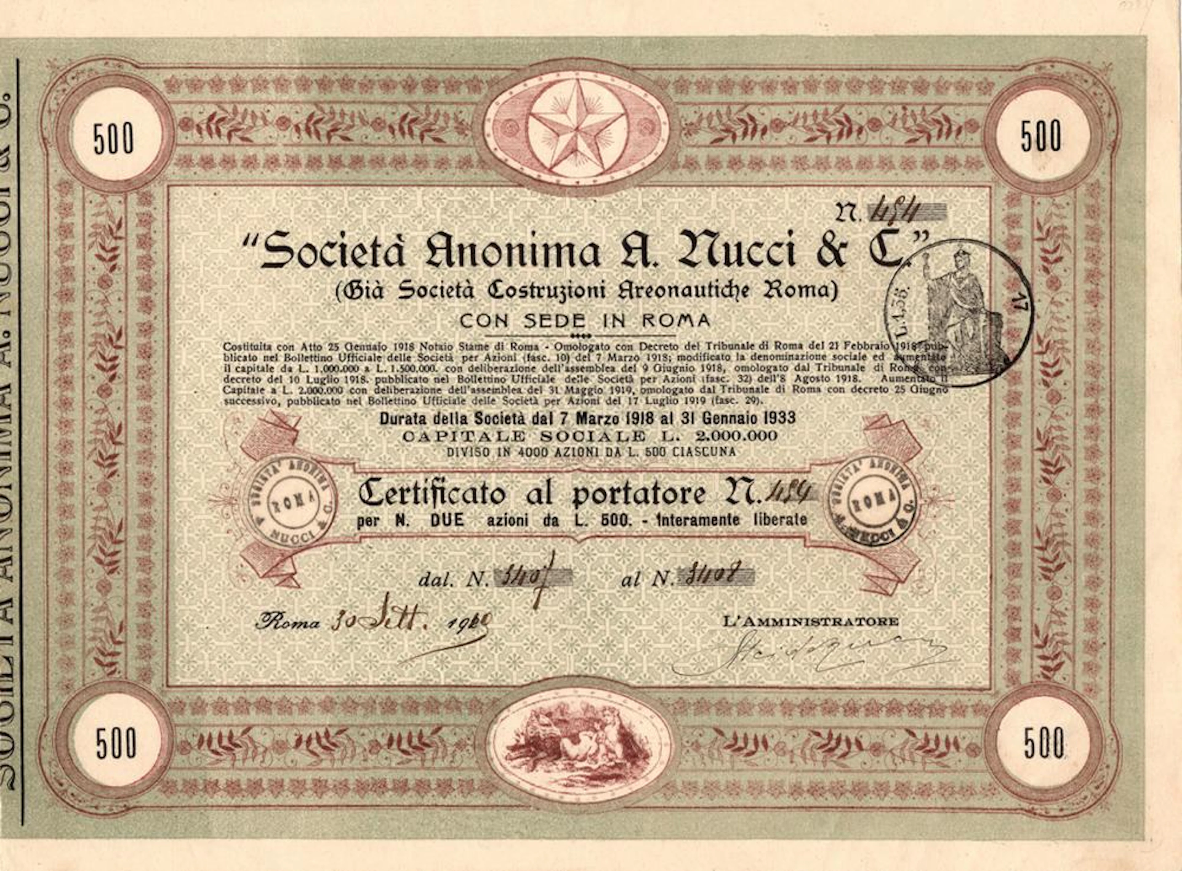 Società Anonima A. Nucci e C. (già Società Costruzioni Areonautiche Roma)