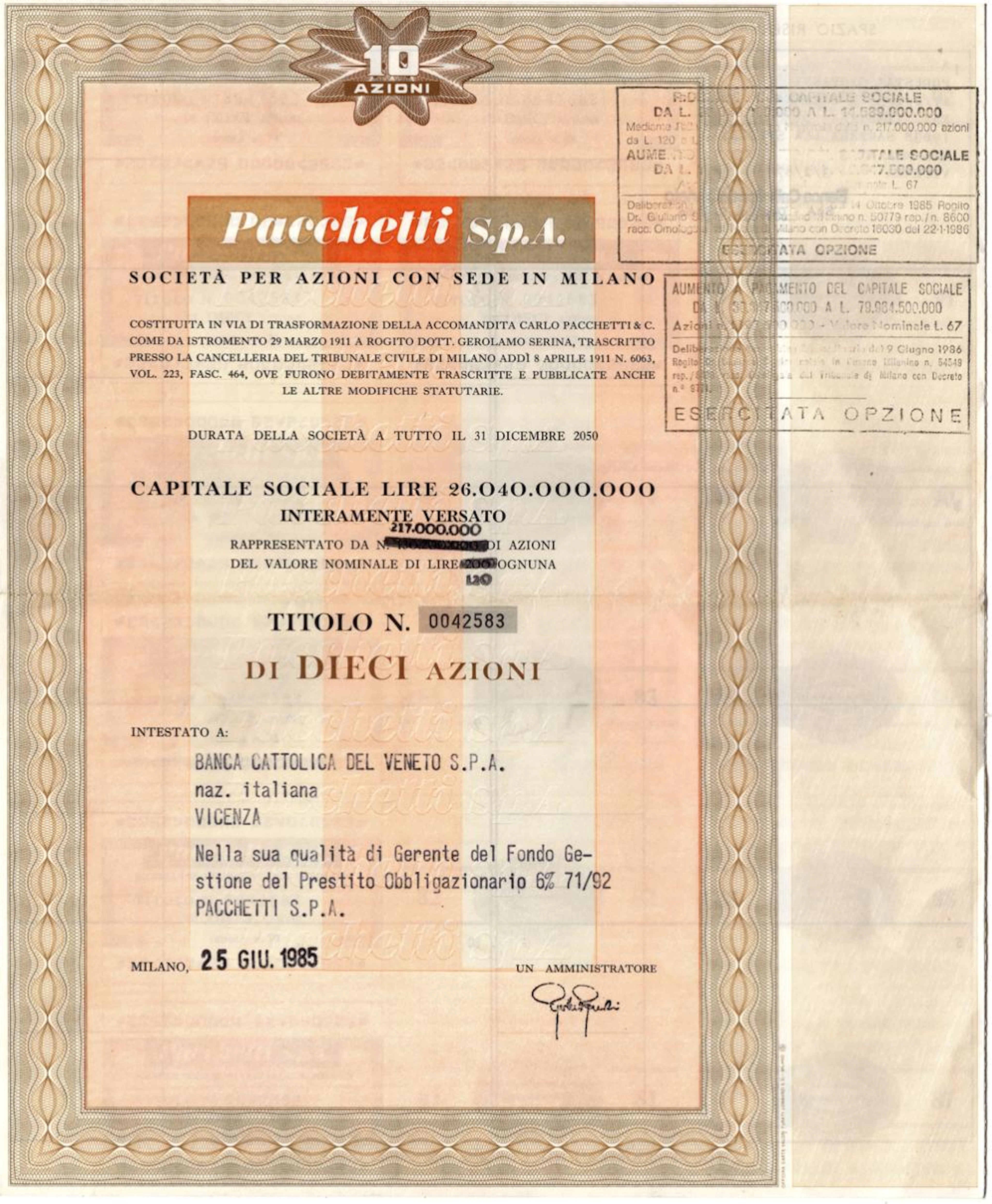 Pacchetti SpA
