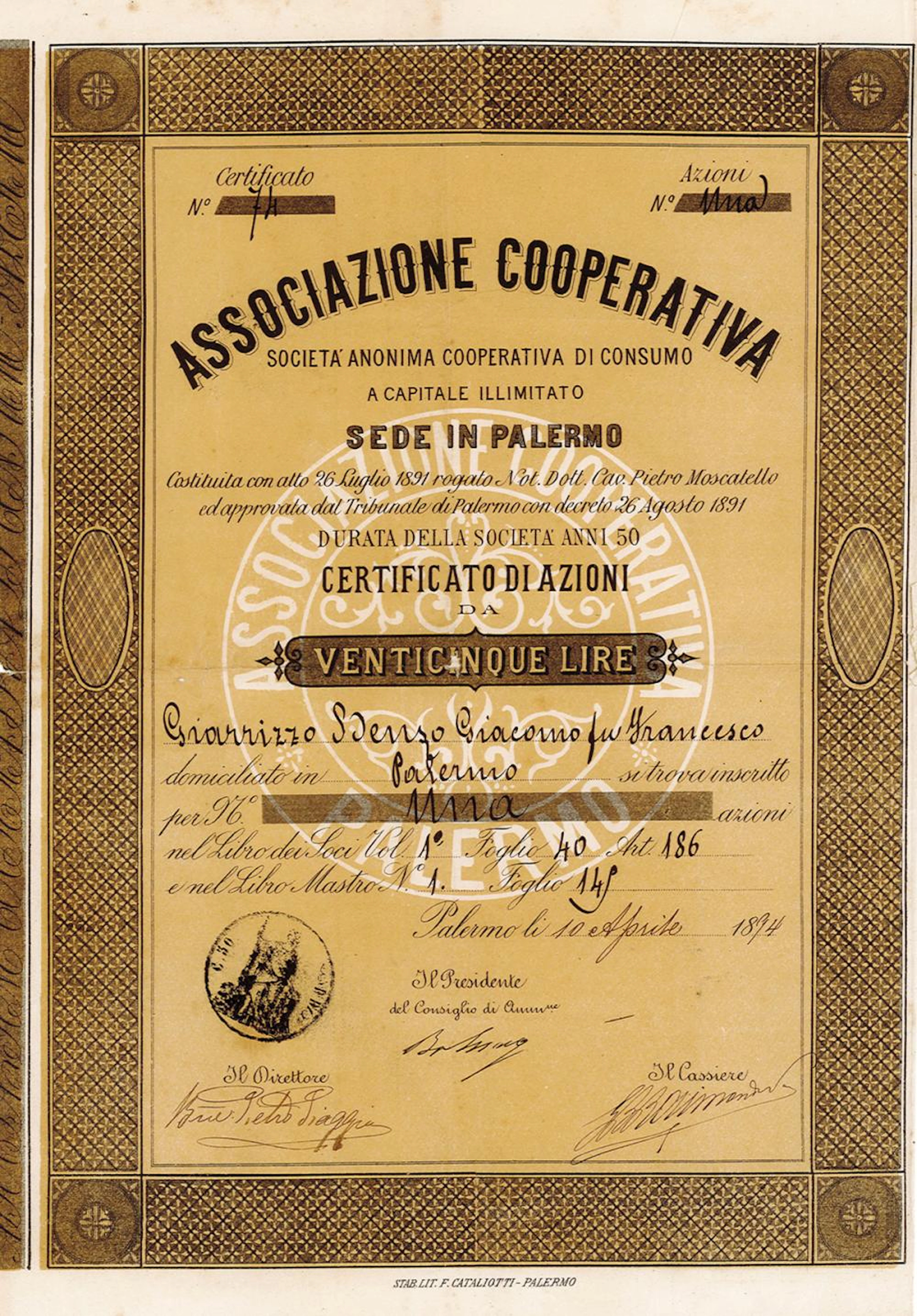 Associazione Cooperativa - Società Anonima Cooperativa di Consumo