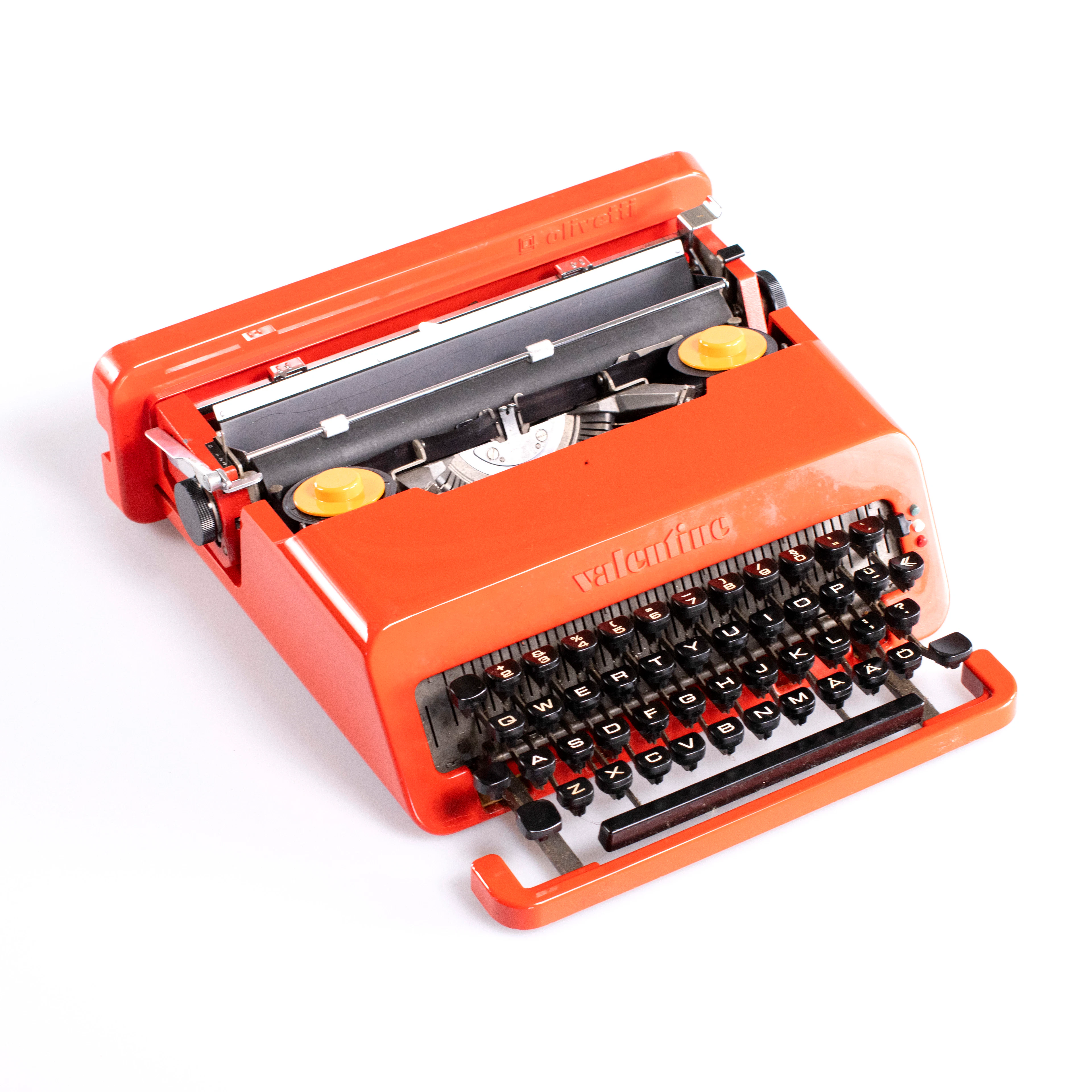 Ettore Sottsass, skrivmaskin, "Valentine", 60/70-tal, Olivetti, Italien