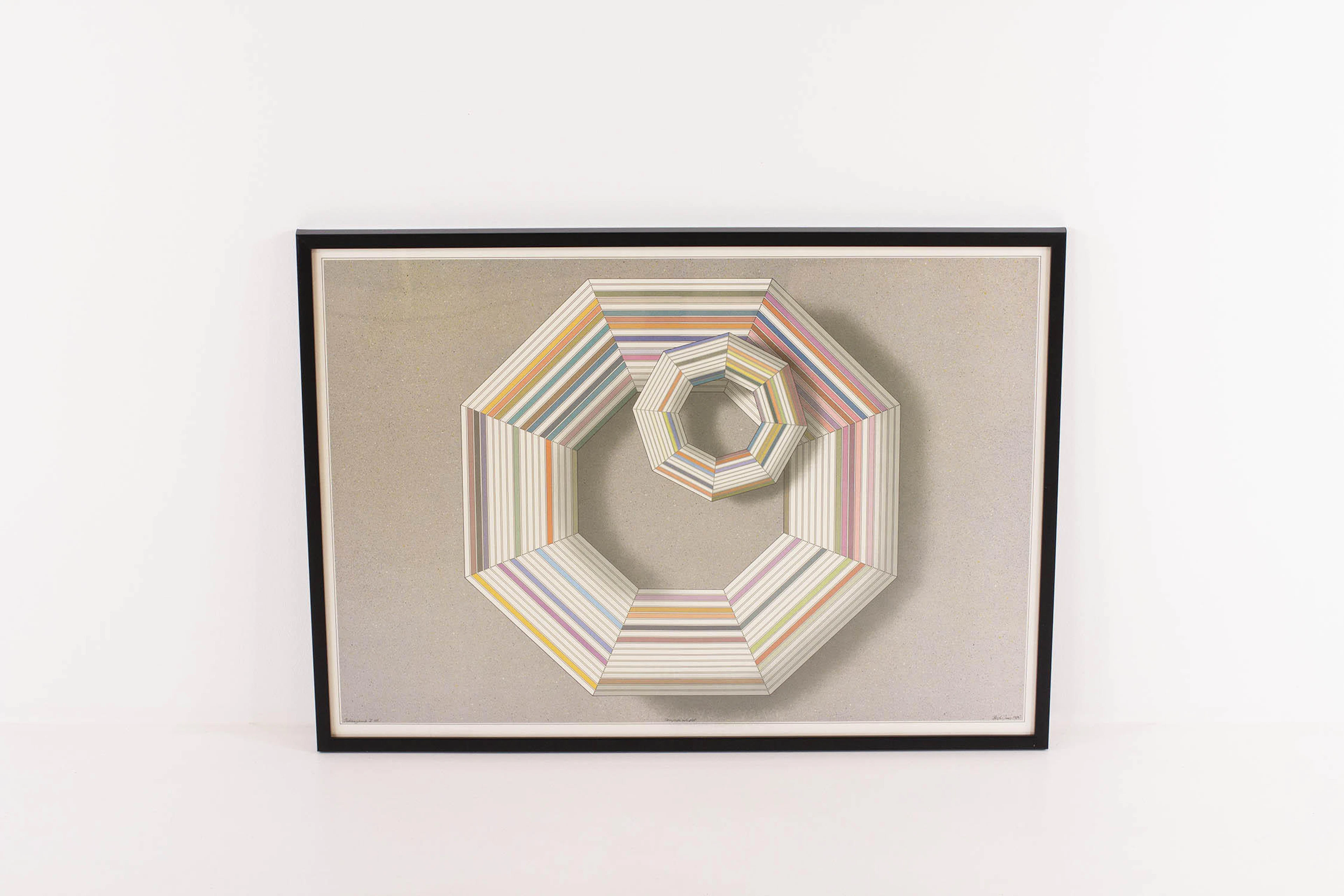 Beck & Jung, litografi, HC, signerad, 72x52 cm