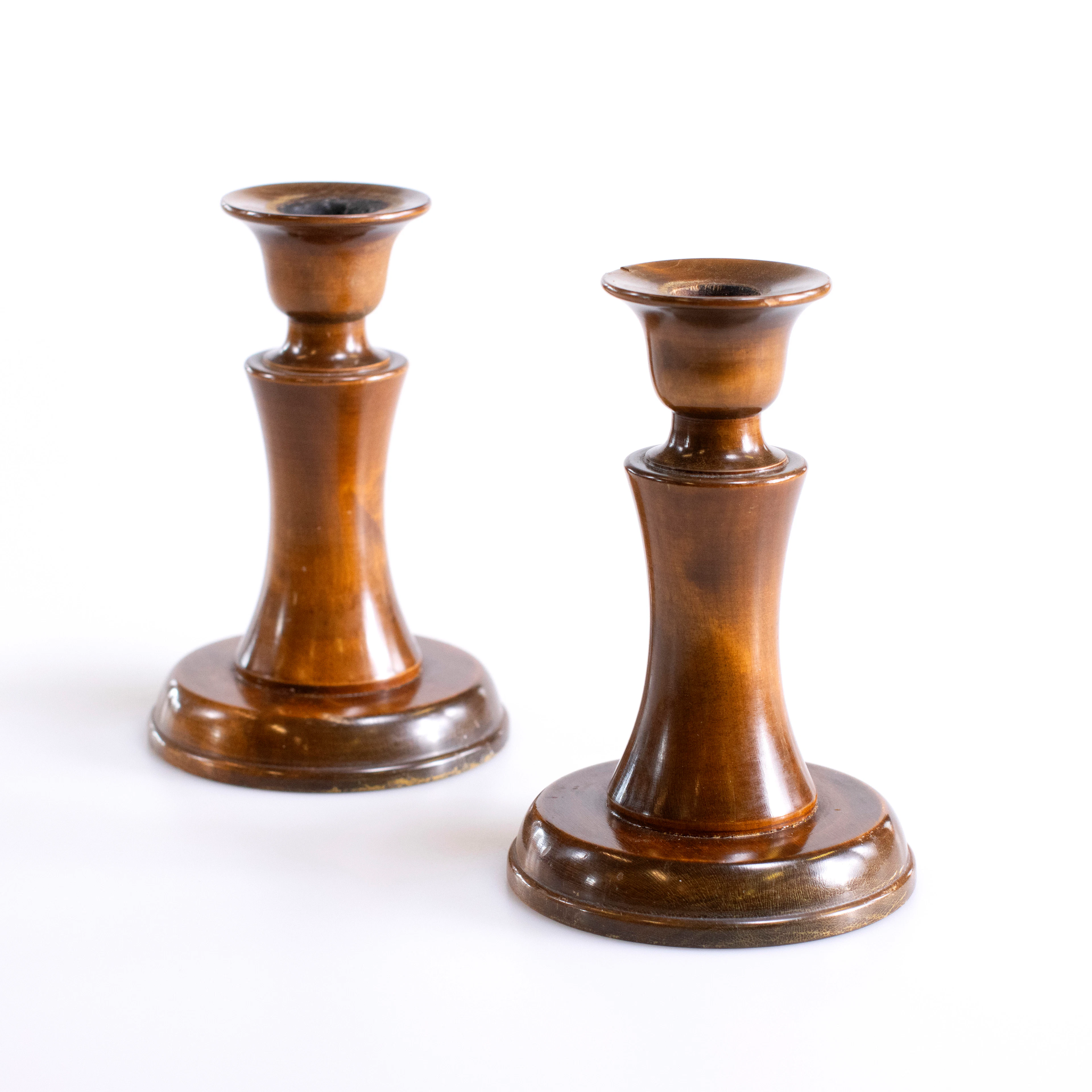 Carl Malmsten, ljusstakar, ett par, Liljeholmens, höjd 16 cm