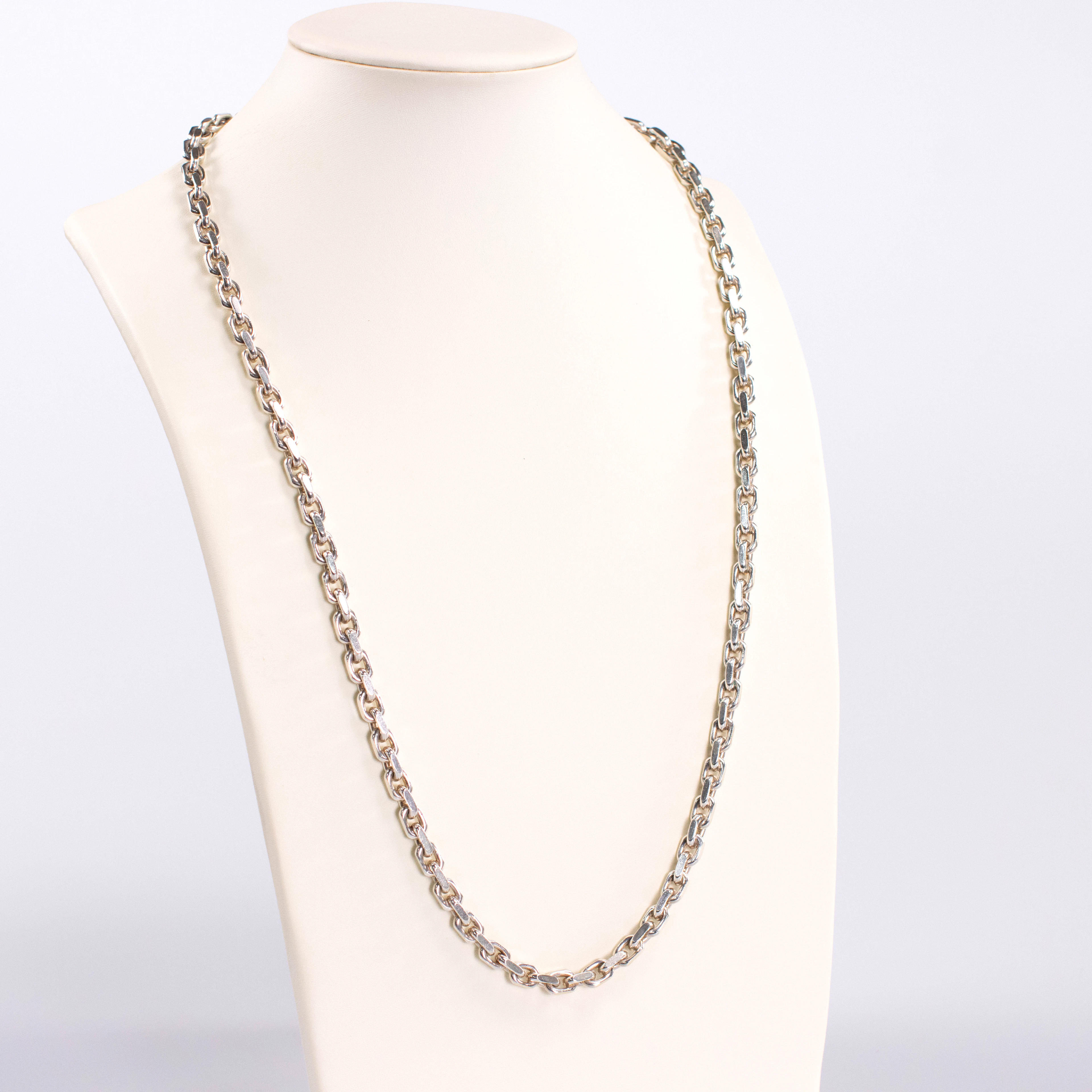 L Omelius, halsband, silver, längd 79 cm