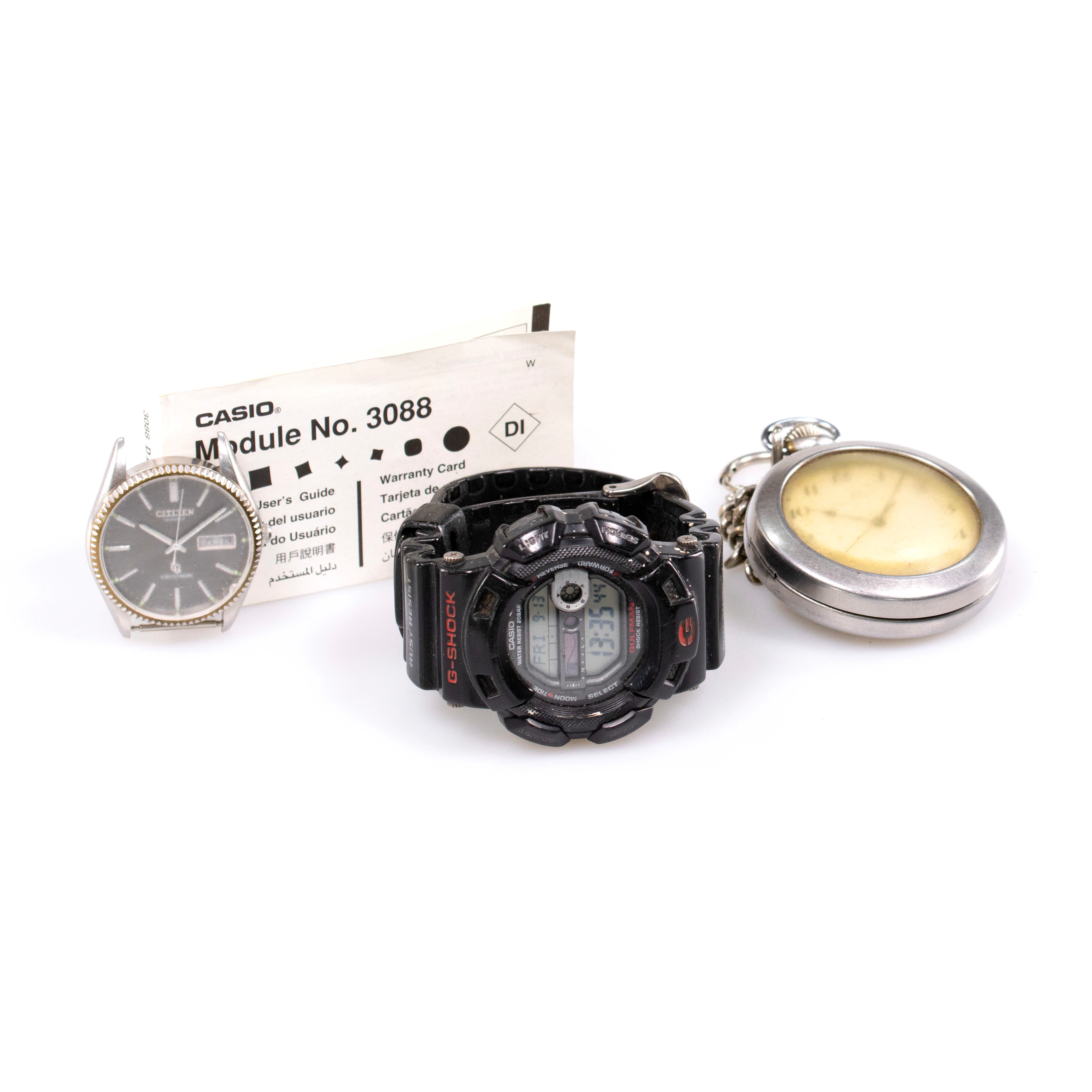 Klockor, 3 st, Citizen, Casio, Nilax