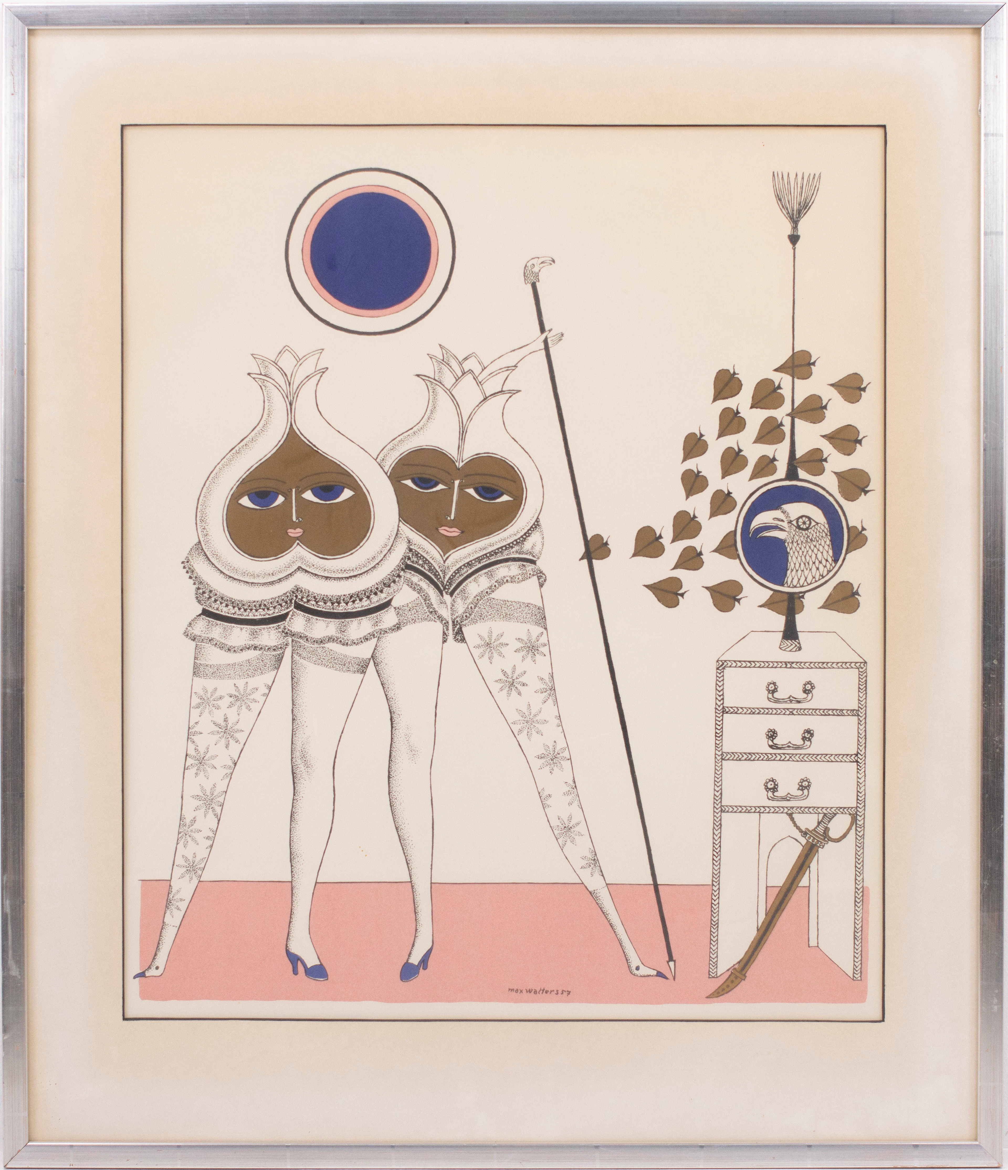 Max Walter Svanberg, tryck, 73x83 cm