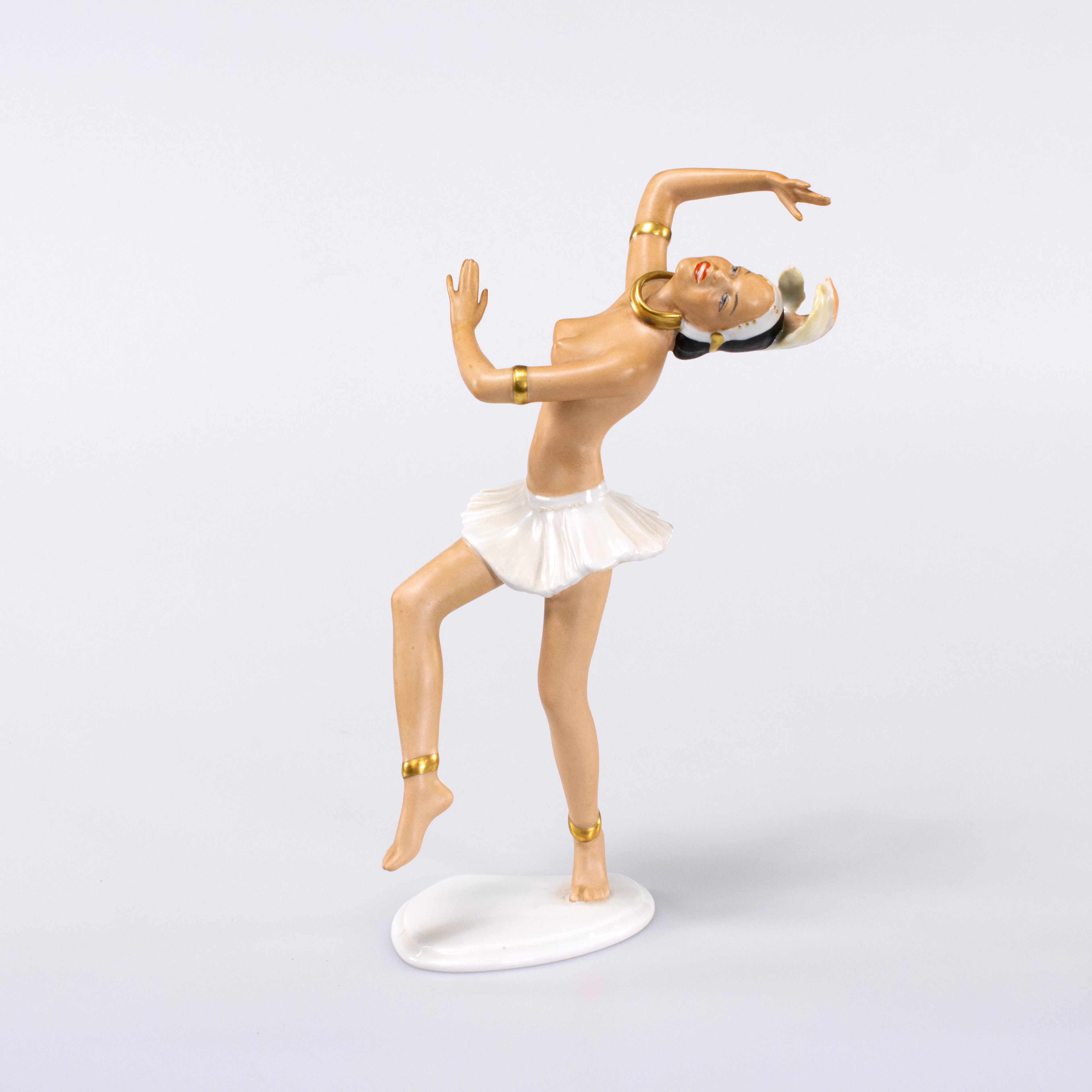 Figurin, "Josephine Baker", Wallendorf, höjd 27,5 cm