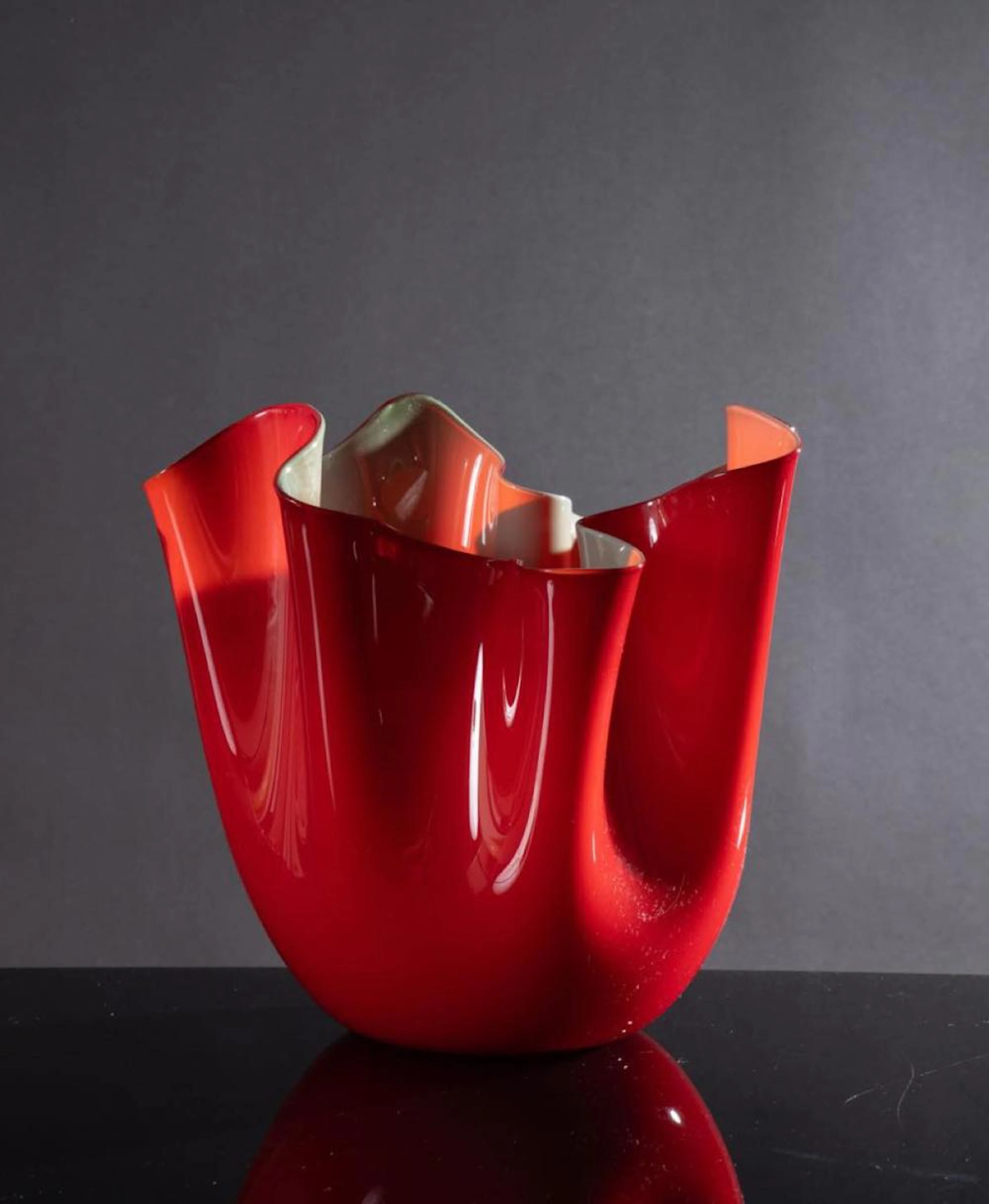 Fulvio Bianconi per Venini, Vaso ?Fazzoletto?, 1998.